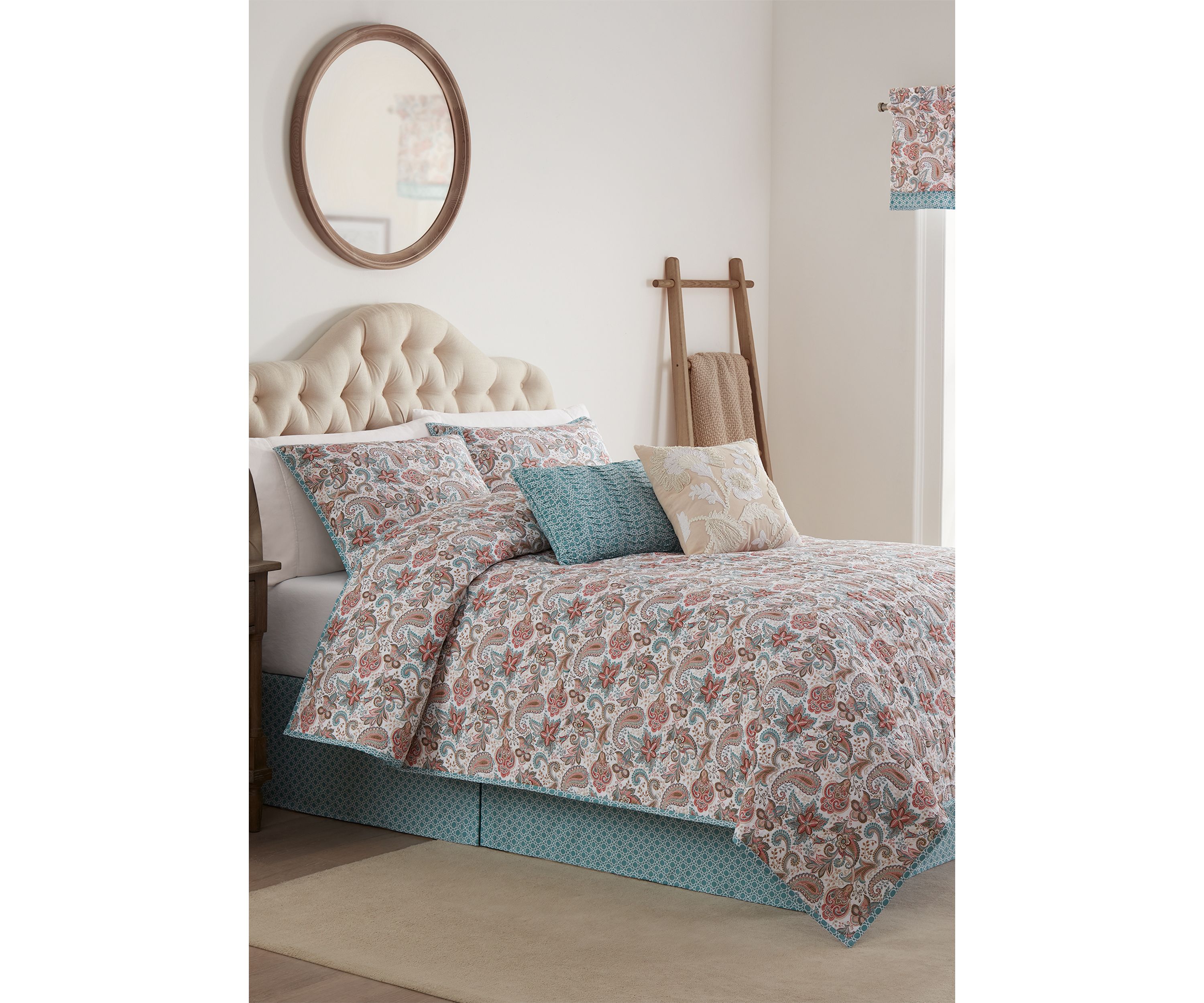 4-Piece Paisley Comforter Set 