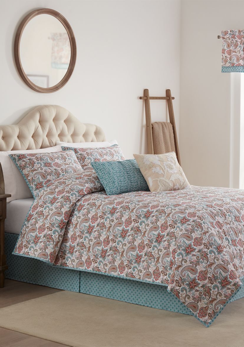 4-Piece Paisley Comforter Set 