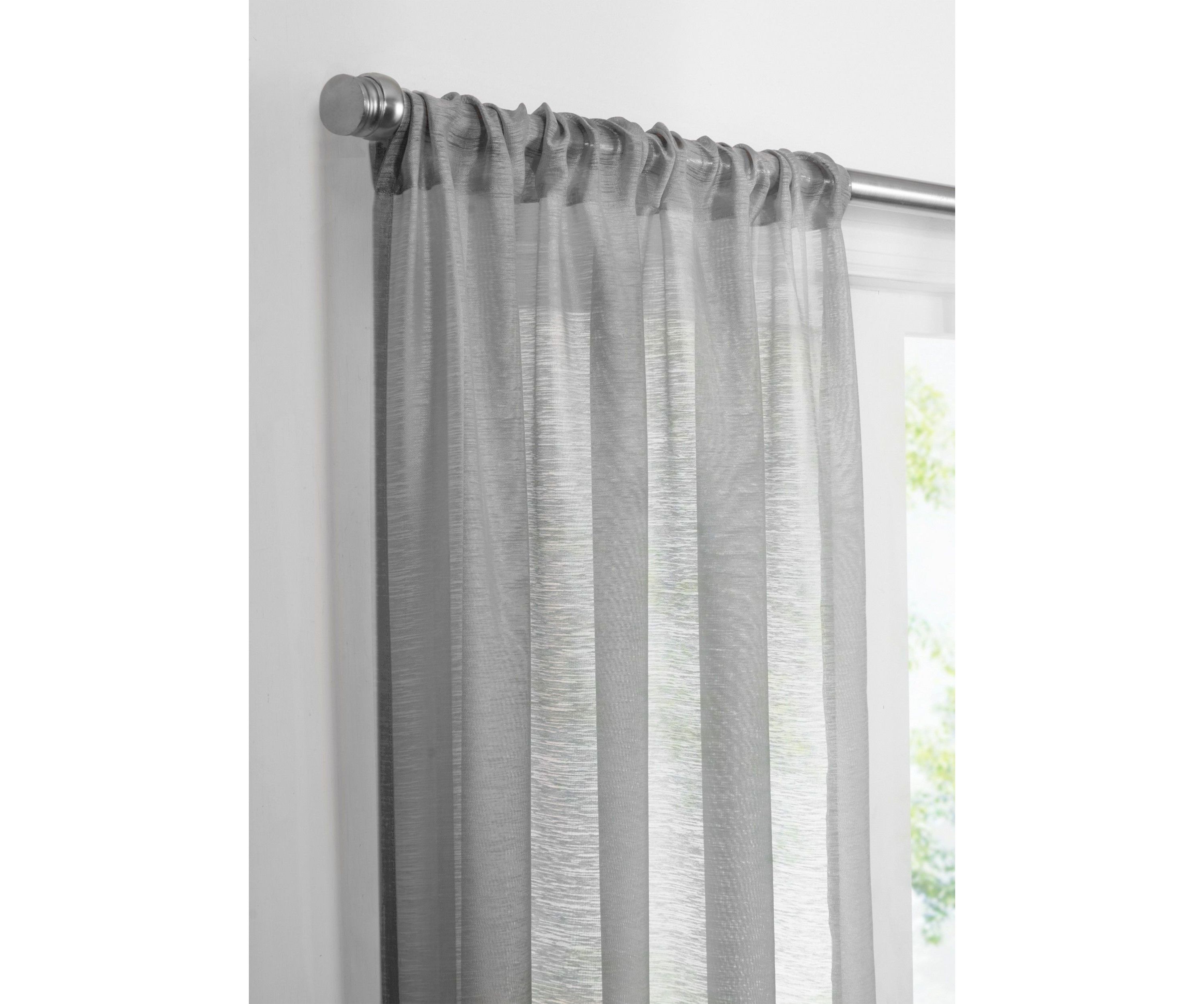 Textured Voile Sheer Window 6 Pack Panels