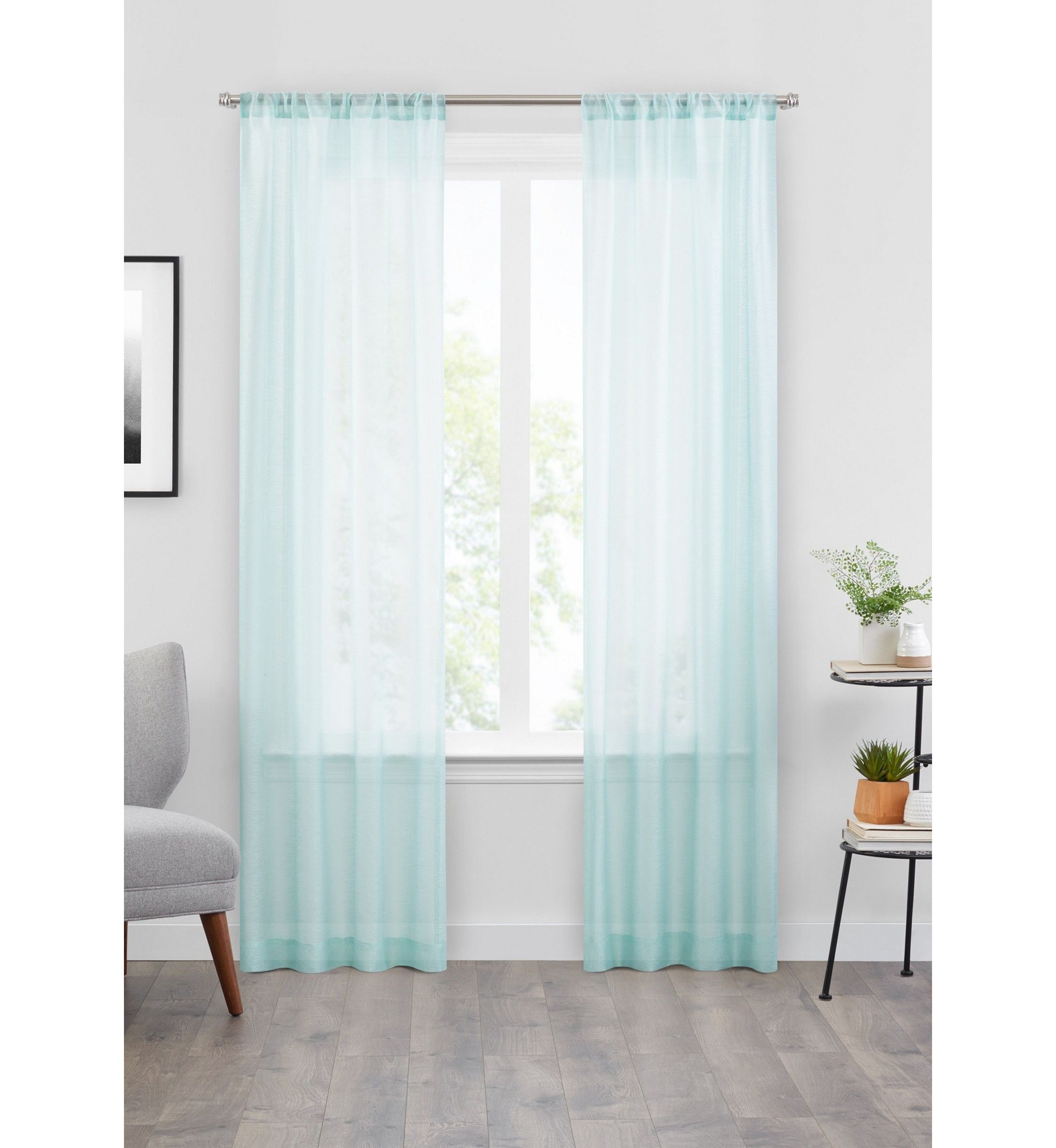 Textured Voile Sheer Window Panel