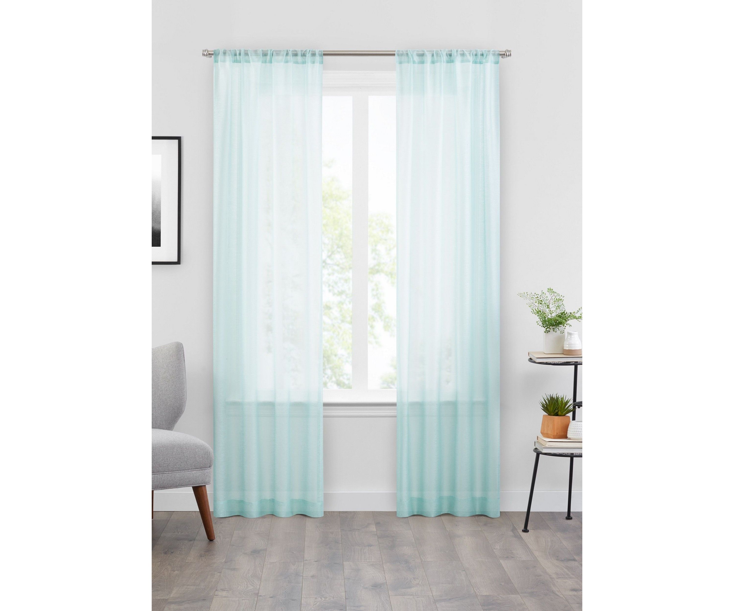 Textured Voile Sheer Window Panel