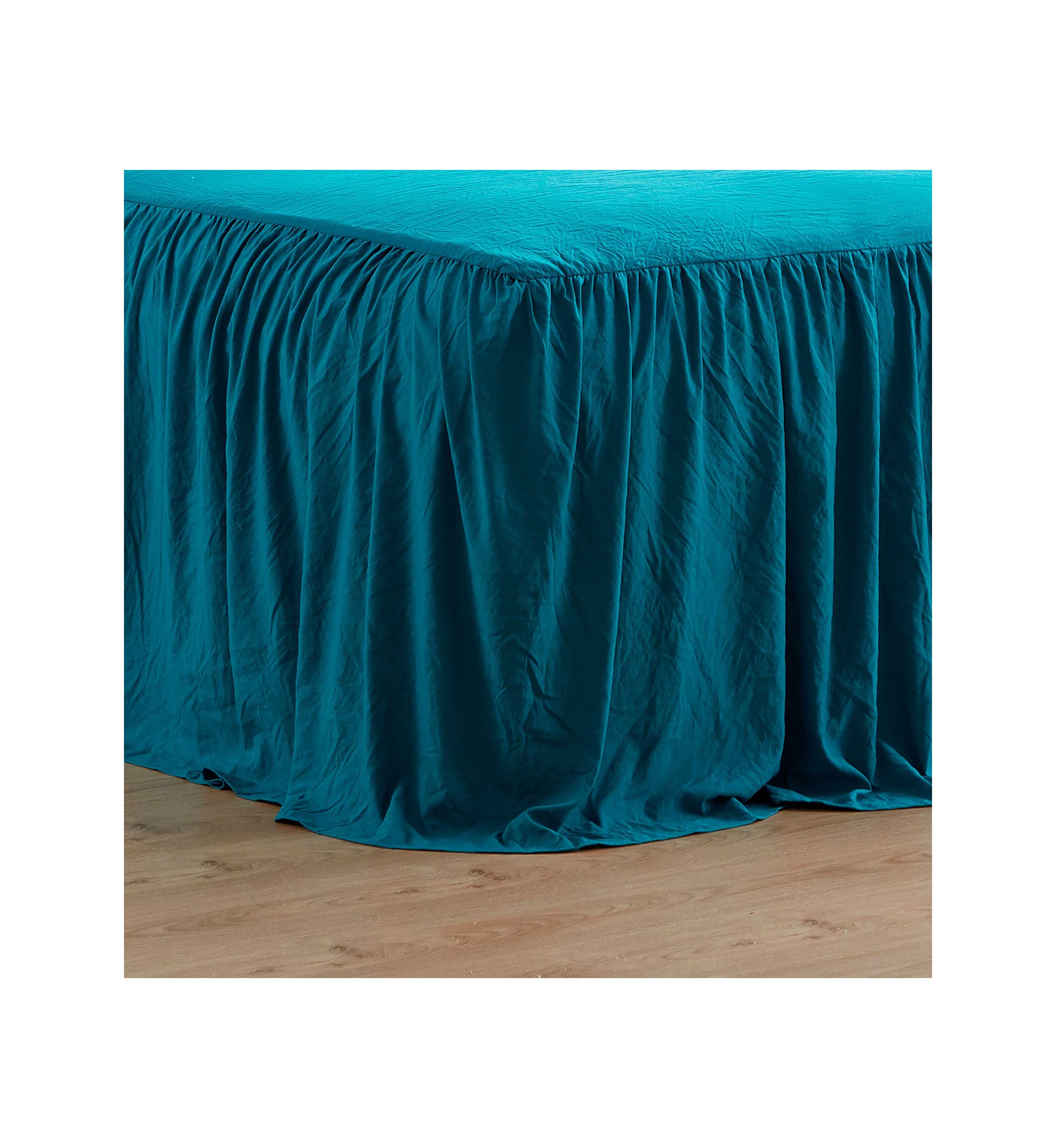 Shabby Chic Ruffle Skirt Bedspread & Sham Set