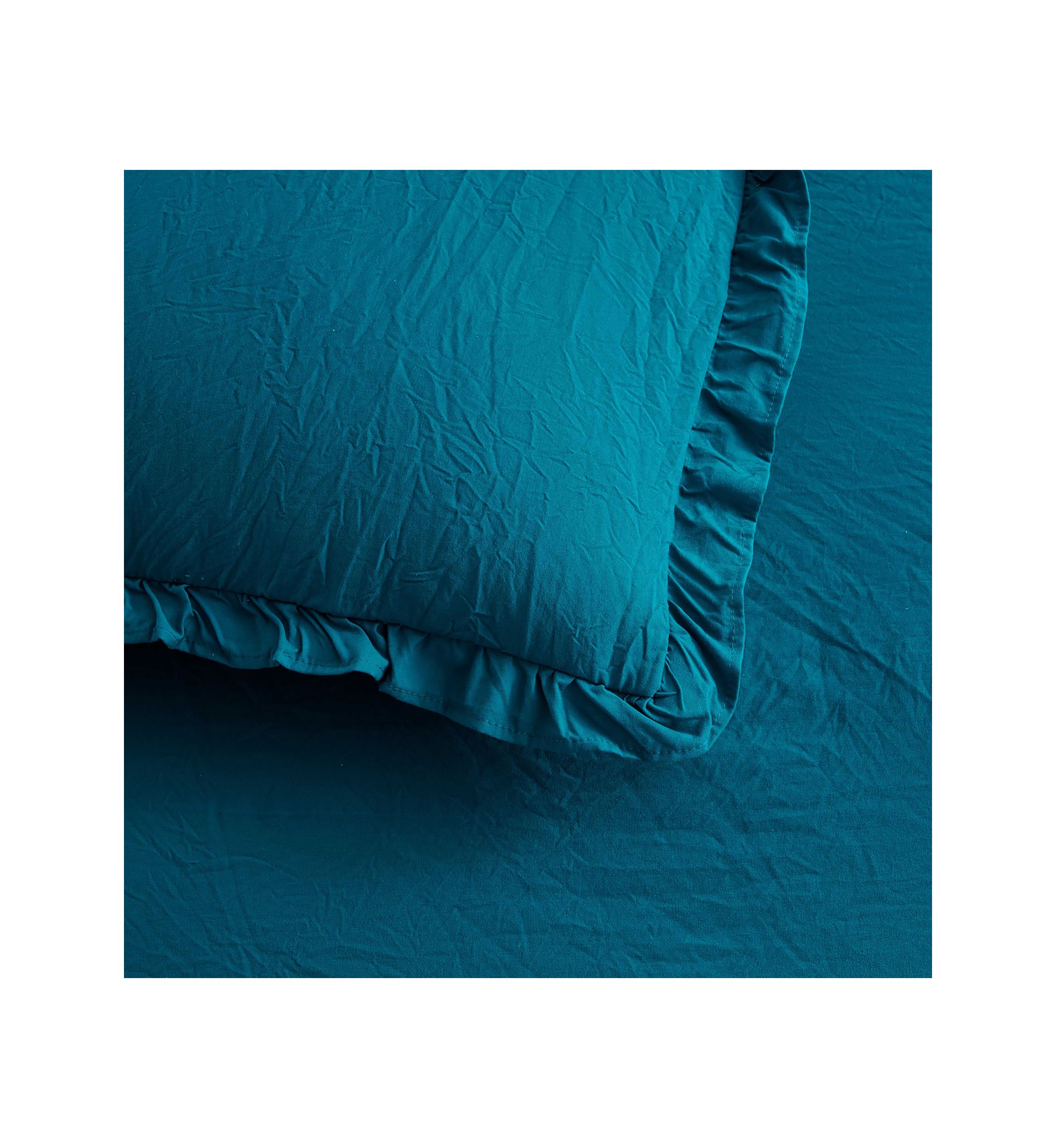 Shabby Chic Ruffle Skirt Bedspread & Sham Set