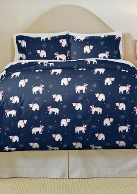 Pointehaven 180 GSM Cotton Flannel Duvet Set, California King