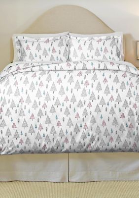 Pointehaven 180 GSM Cotton Flannel Duvet Set, Twin