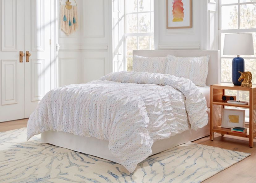 Tiny Hearts 200 Thread Count 100% Cotton Comforter Set
