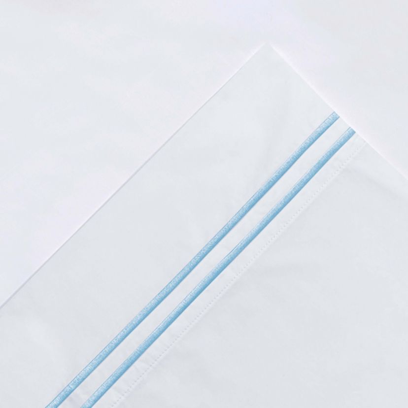 Pointehaven 300 TC Percale 100% Cotton Double Satin Stitch Duvet Set