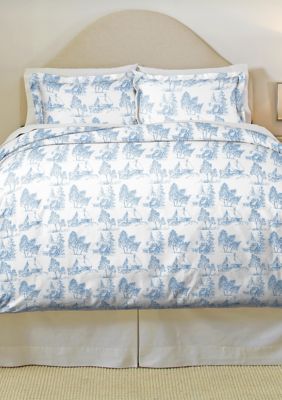 Pointehaven 180 GSM Cotton Flannel Duvet Set, Twin