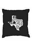The Great State of Texas Throw Pillow Cover 