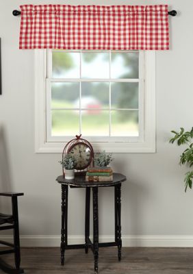 Ashton Willow Farmhouse Kitchen Curtains Jenna Buffalo Check