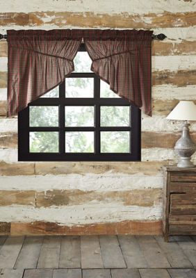Creative Ware Home Rustic Kitchen Curtains Kilton Prairie Swag