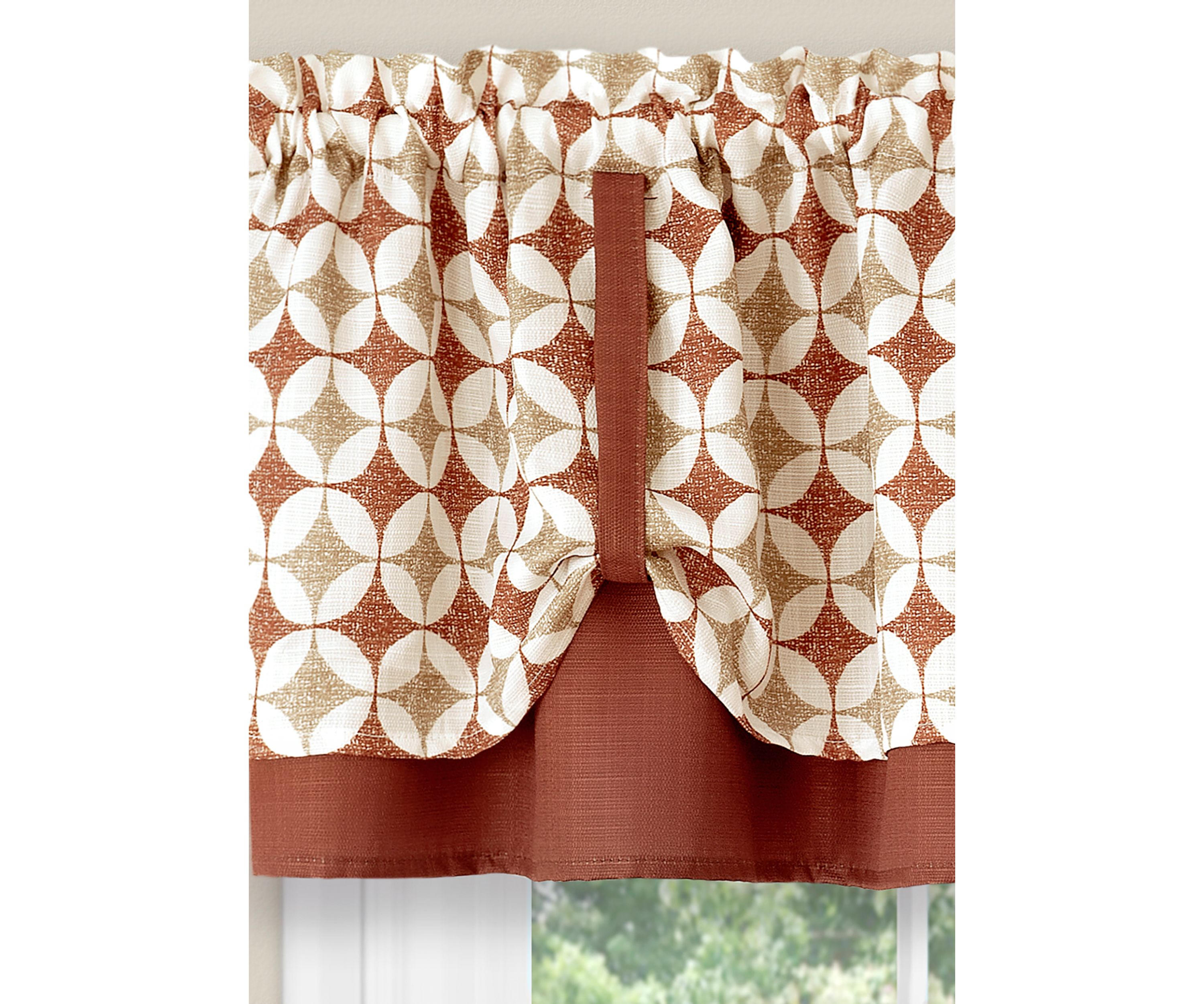 Callie Window Curtain Tier Pair and Valance Set