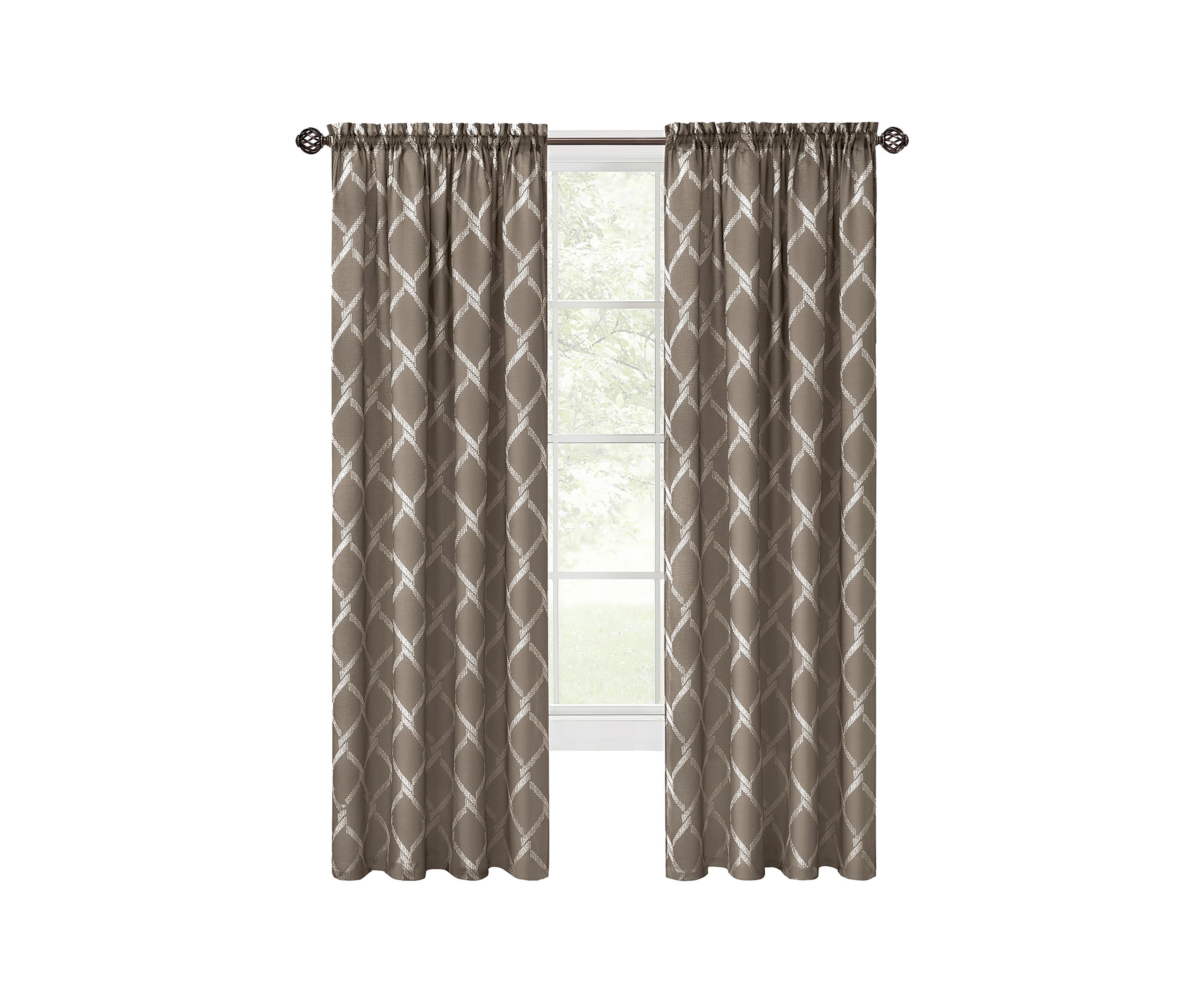 Bombay Double Layered Rod Pocket Window Curtain Panel