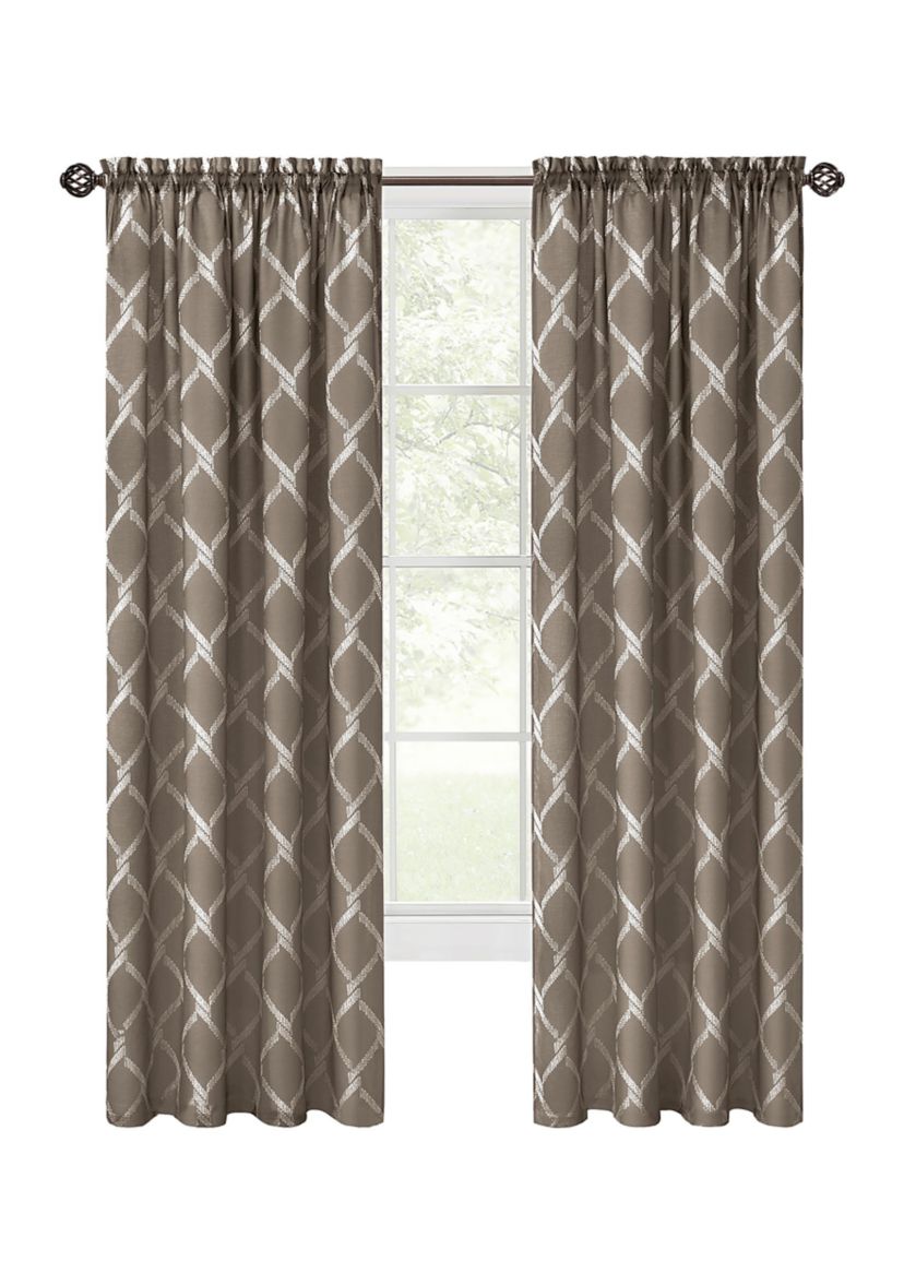 Bombay Double Layered Rod Pocket Window Curtain Panel