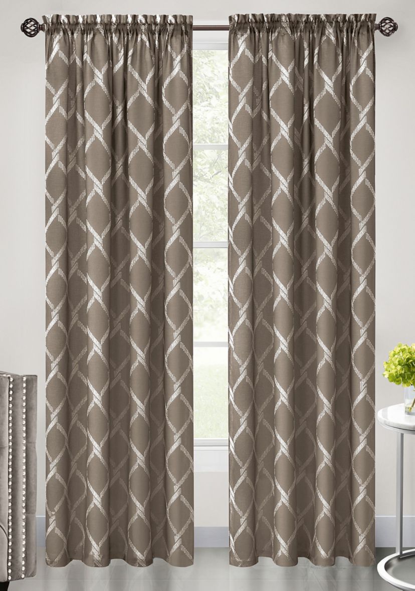 Bombay Double Layered Rod Pocket Window Curtain Panel