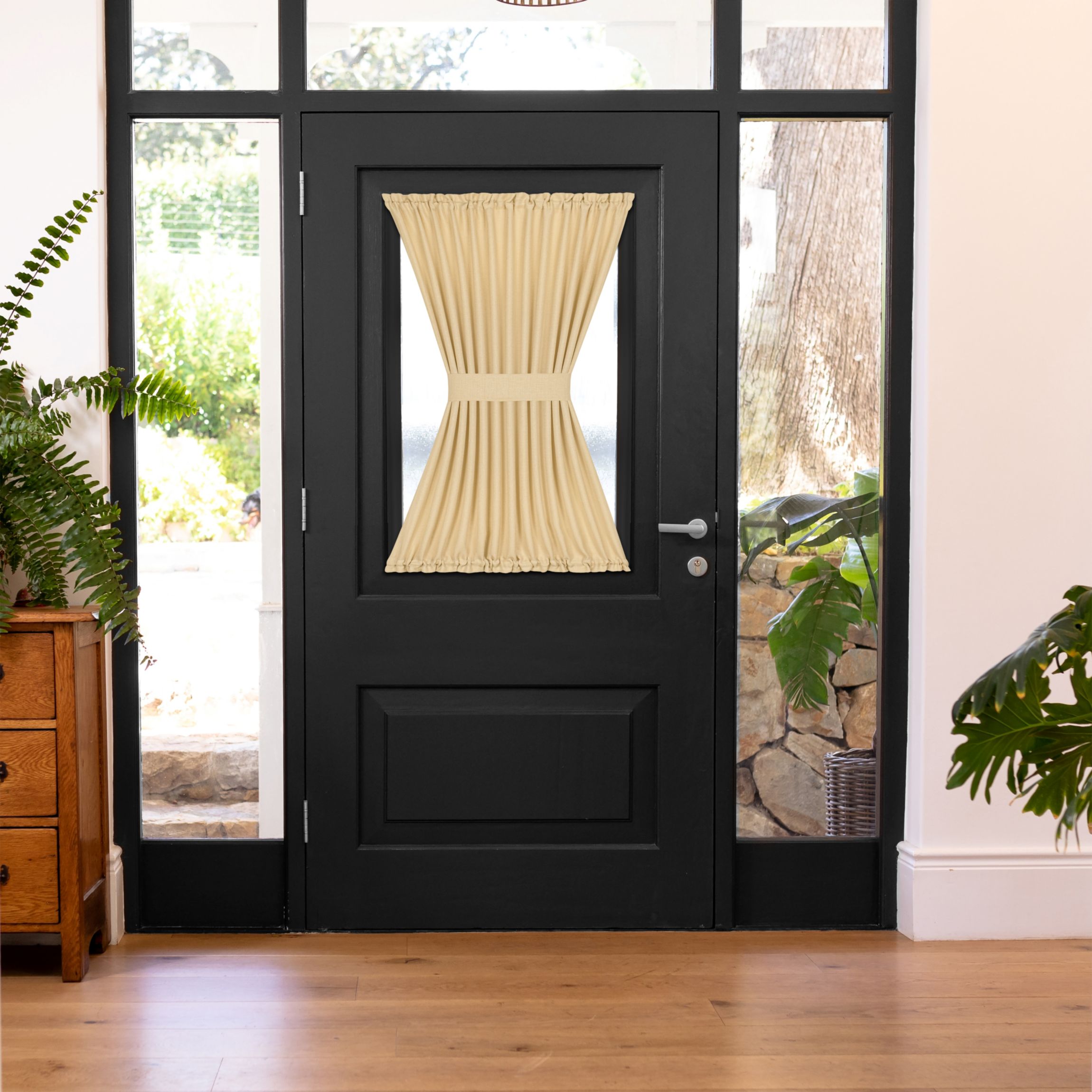 Darcy Rod Pocket 25"L Door Panel with Tieback