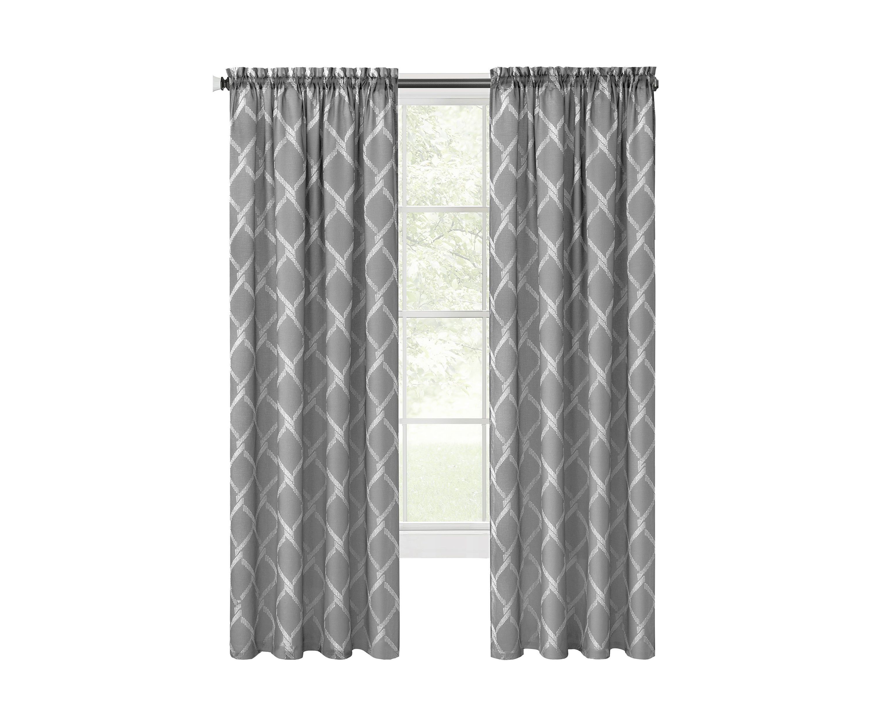 Bombay Double Layered Rod Pocket Window Curtain Panel