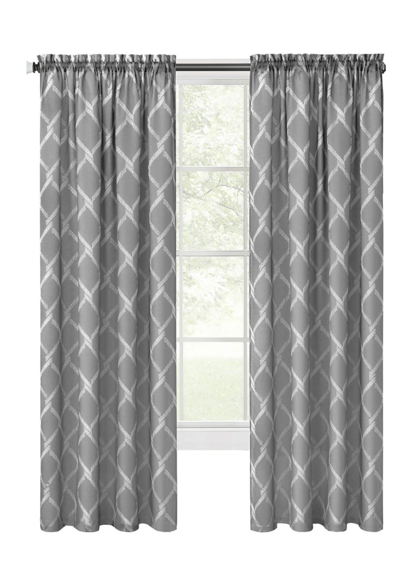 Bombay Double Layered Rod Pocket Window Curtain Panel