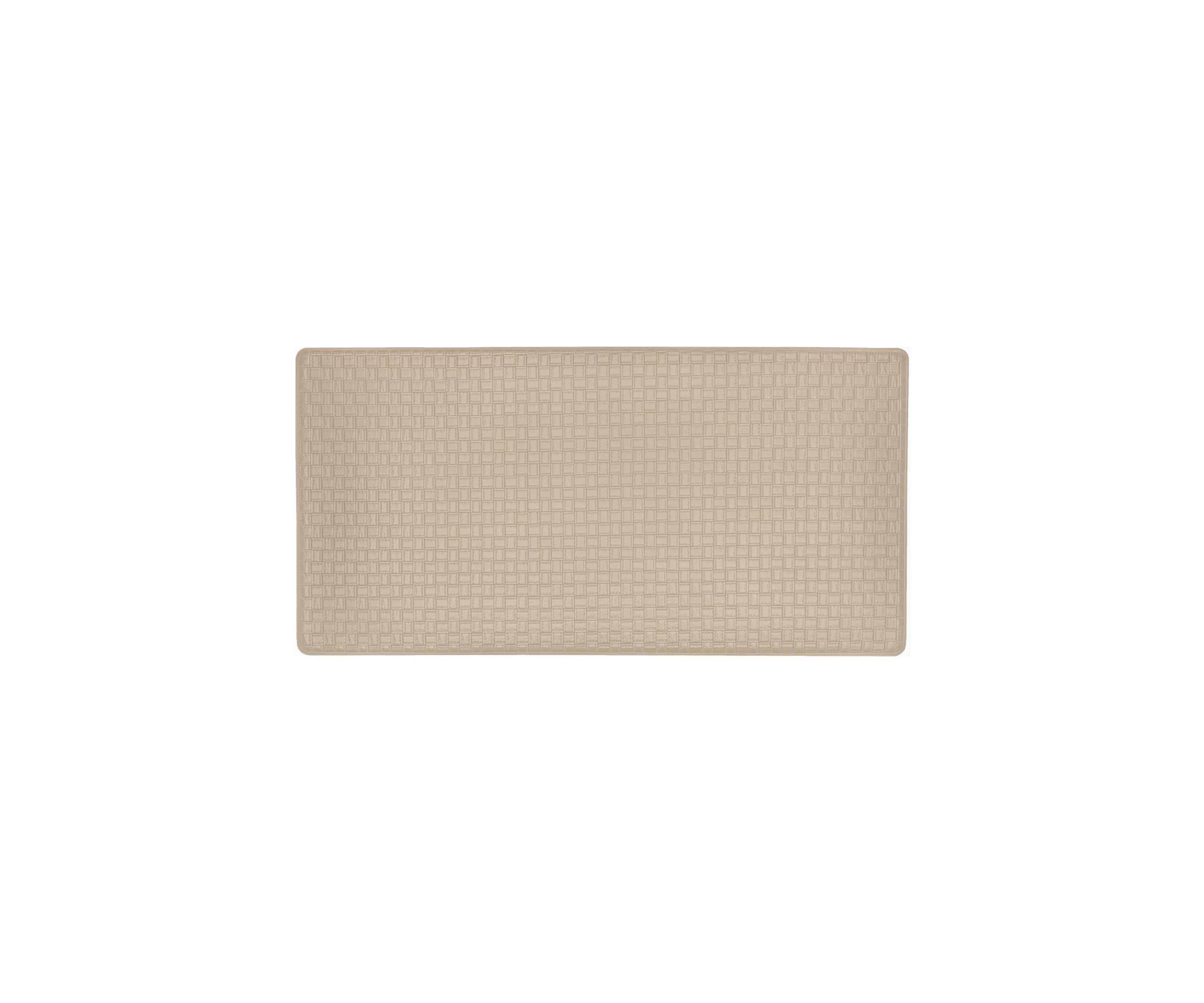 Woven-Embossed Faux-Leather Anti- Fatigue Mat