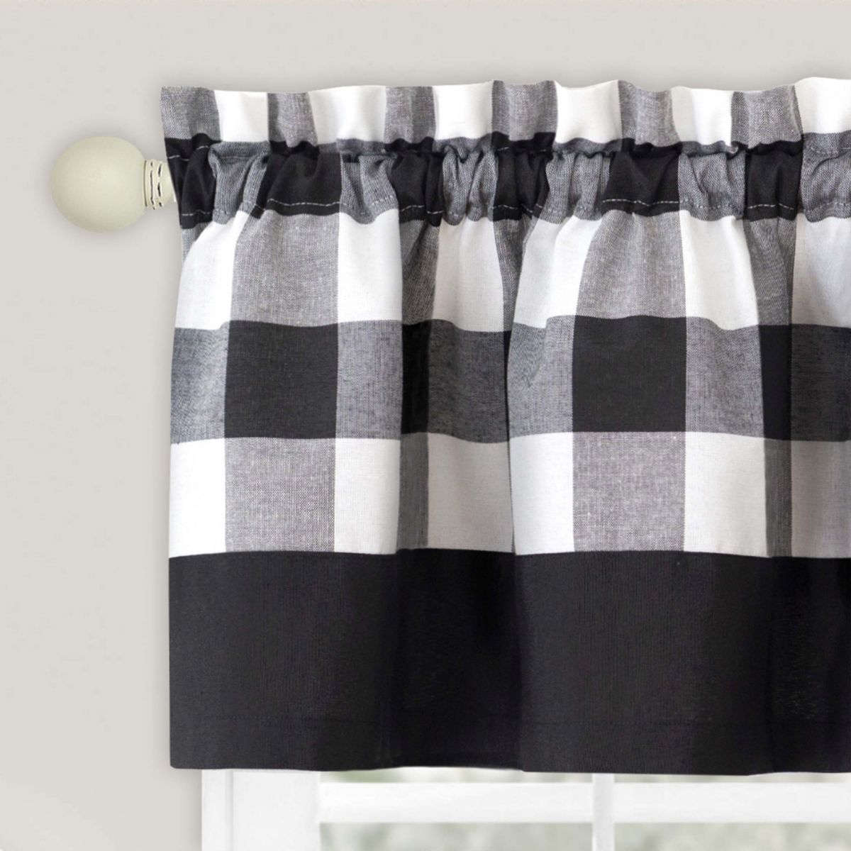 Hunter Window Curtain 57"W Tier Pair and Valance Set