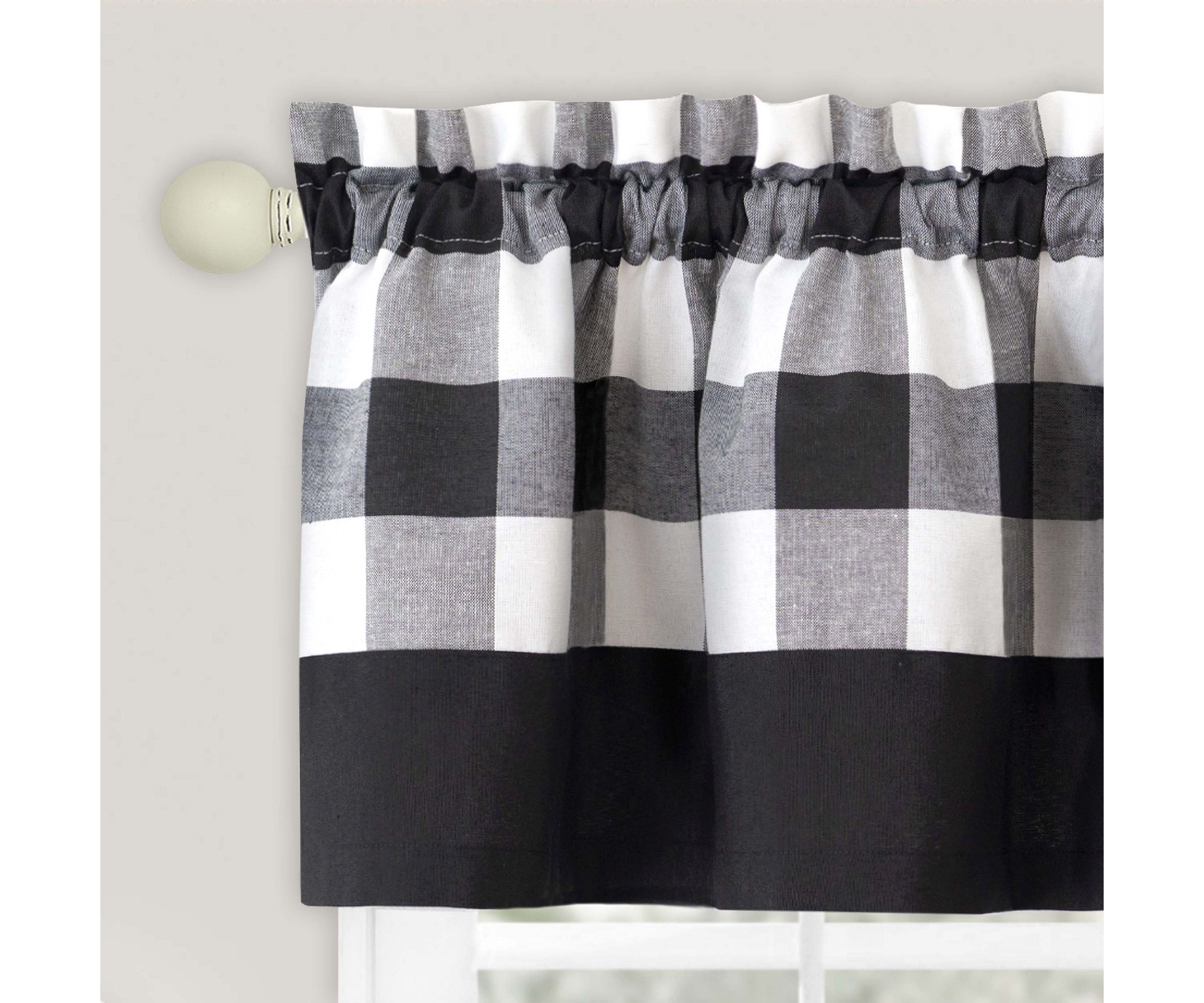 Hunter Window Curtain 57"W Tier Pair and Valance Set