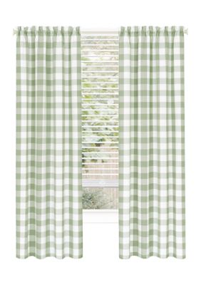 Hunter Rod Pocket Window Curtain Panel