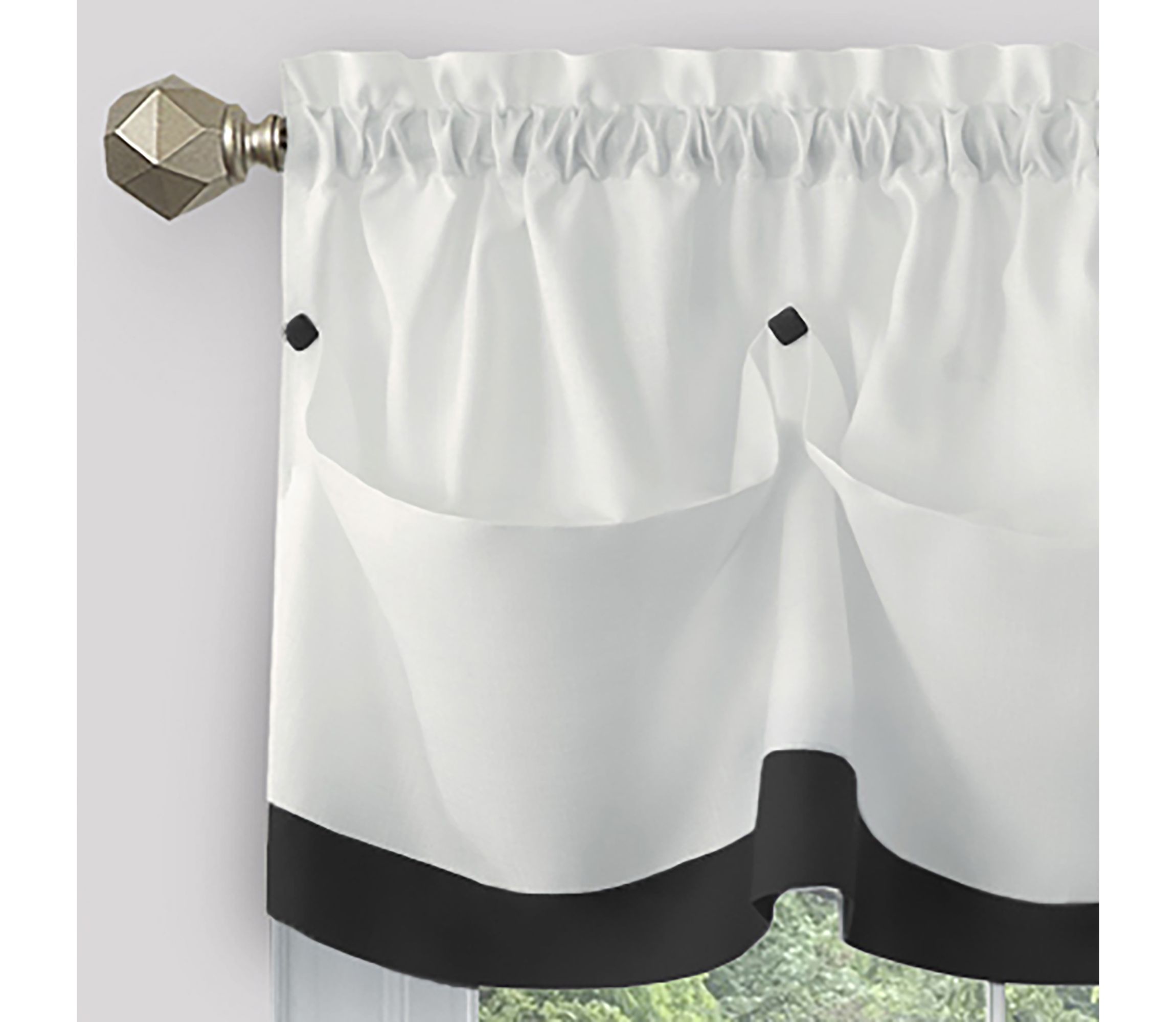 Lana Window Curtain Tier Pair and Valance Set