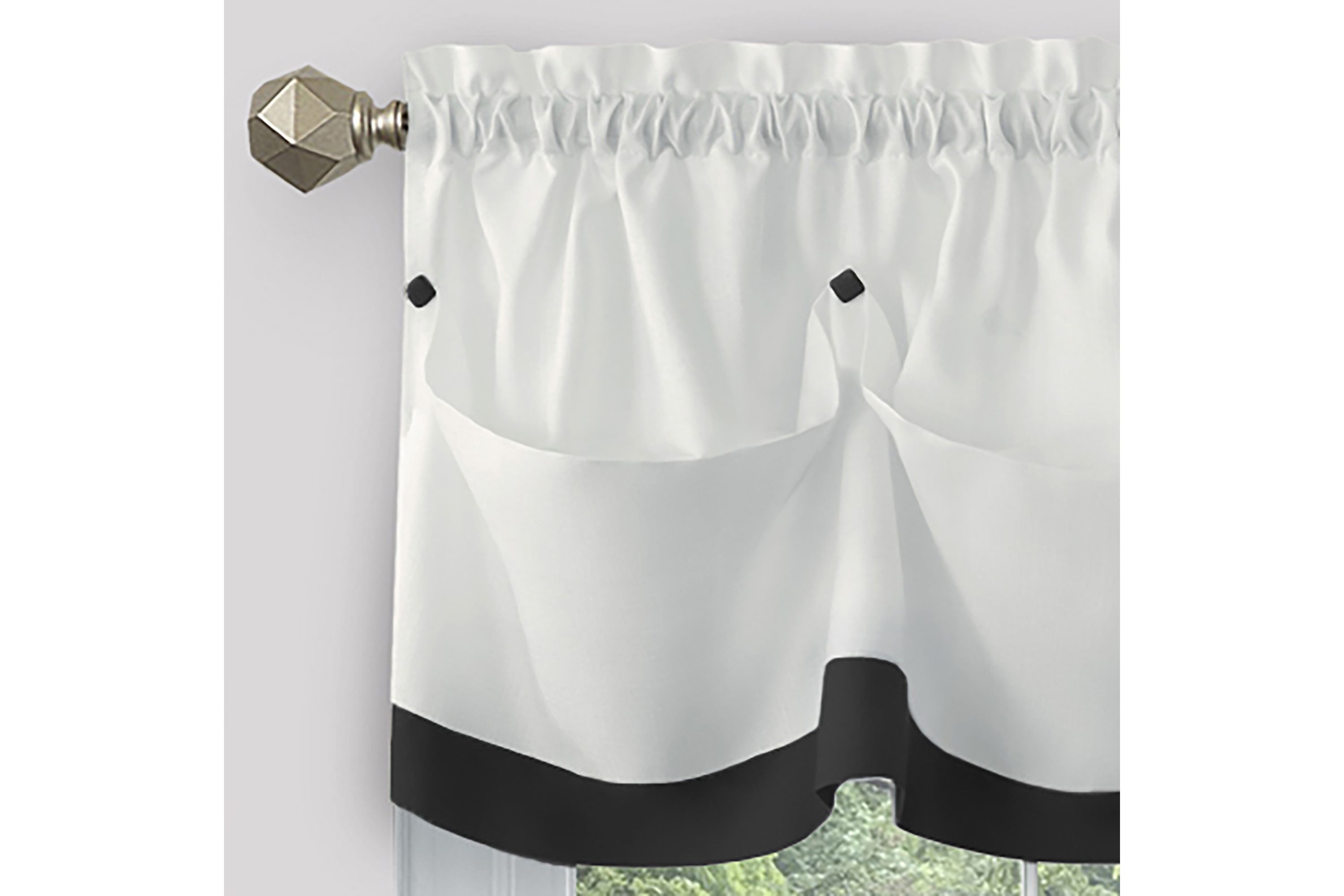 Lana Window Curtain Tier Pair and Valance Set