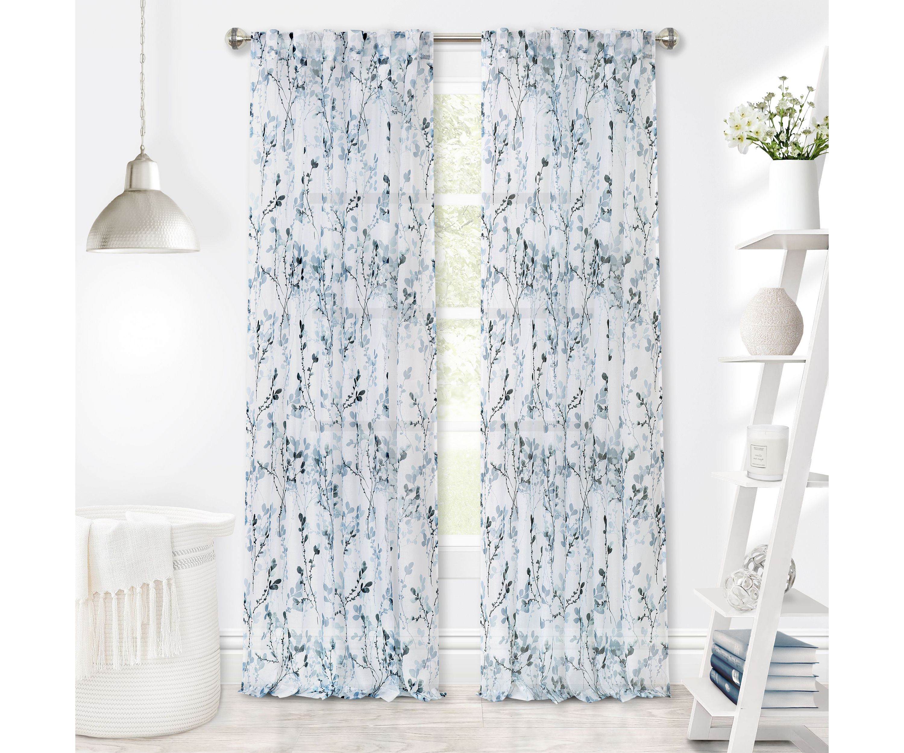 Misty Back Tab Window Curtain Panel