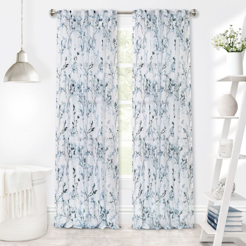 Misty Back Tab Window Curtain Panel