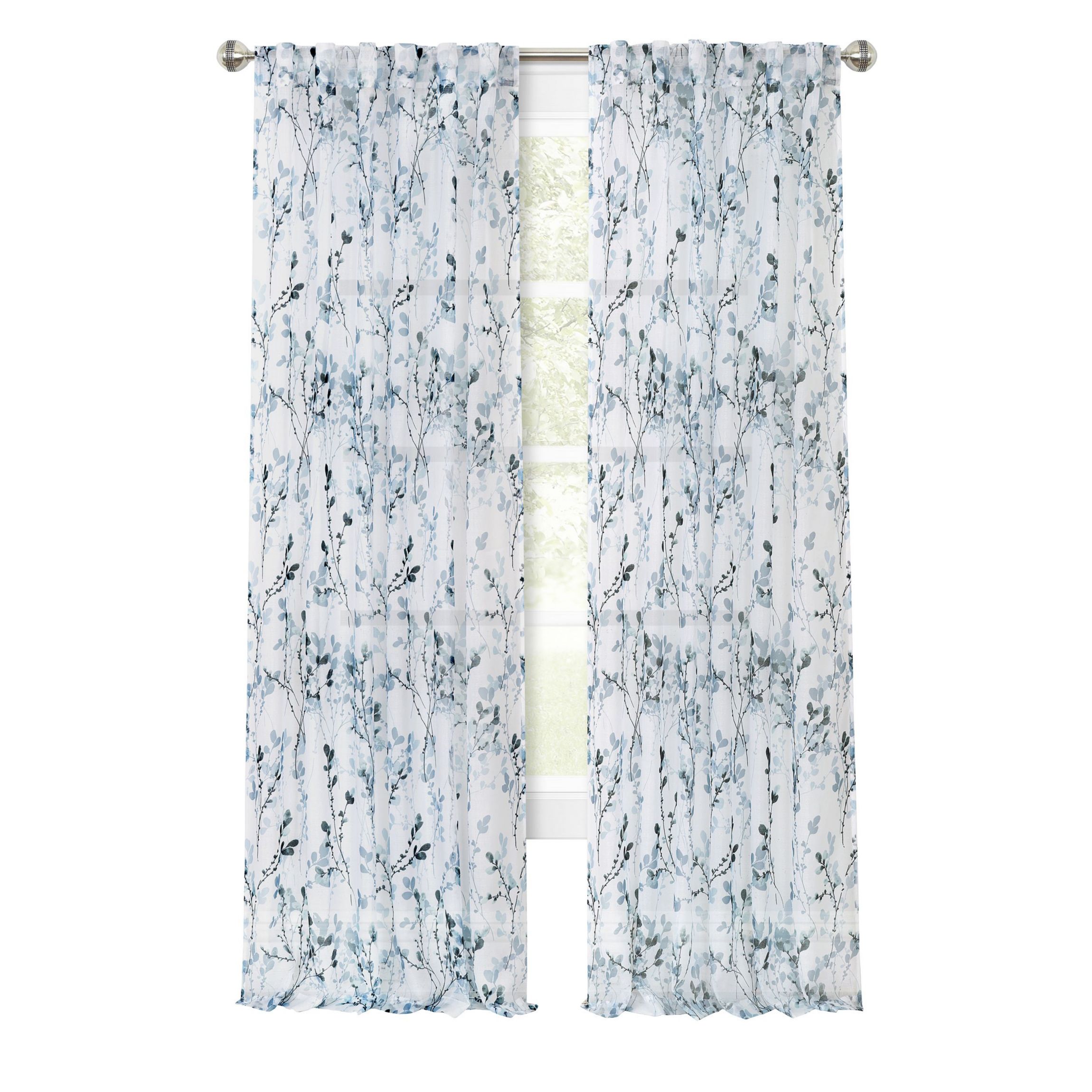 Misty Back Tab Window Curtain Panel