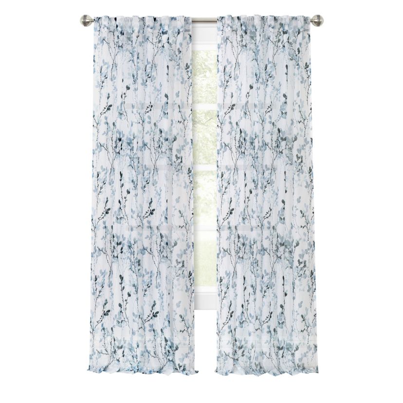 Misty Back Tab Window Curtain Panel