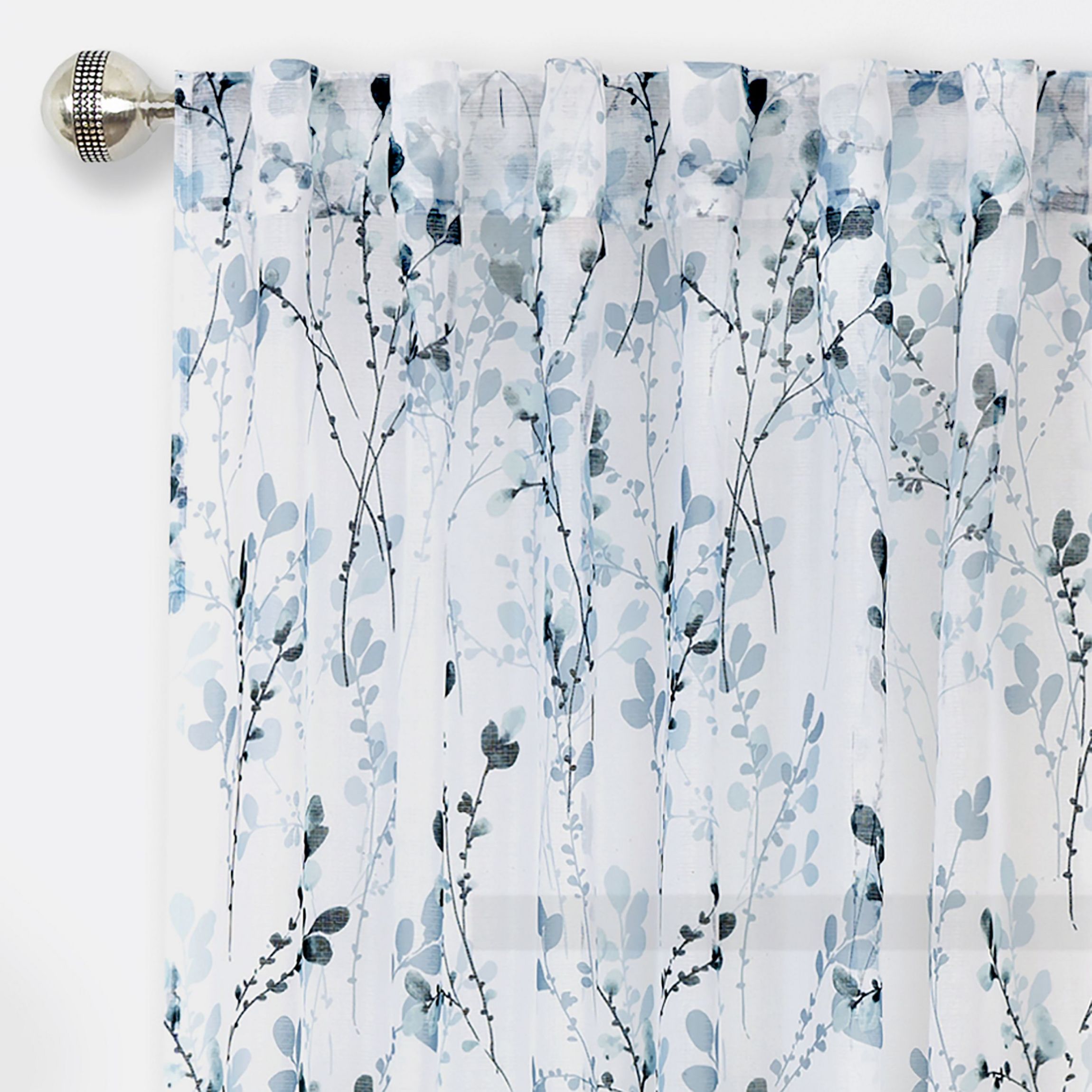 Misty Back Tab Window Curtain Panel