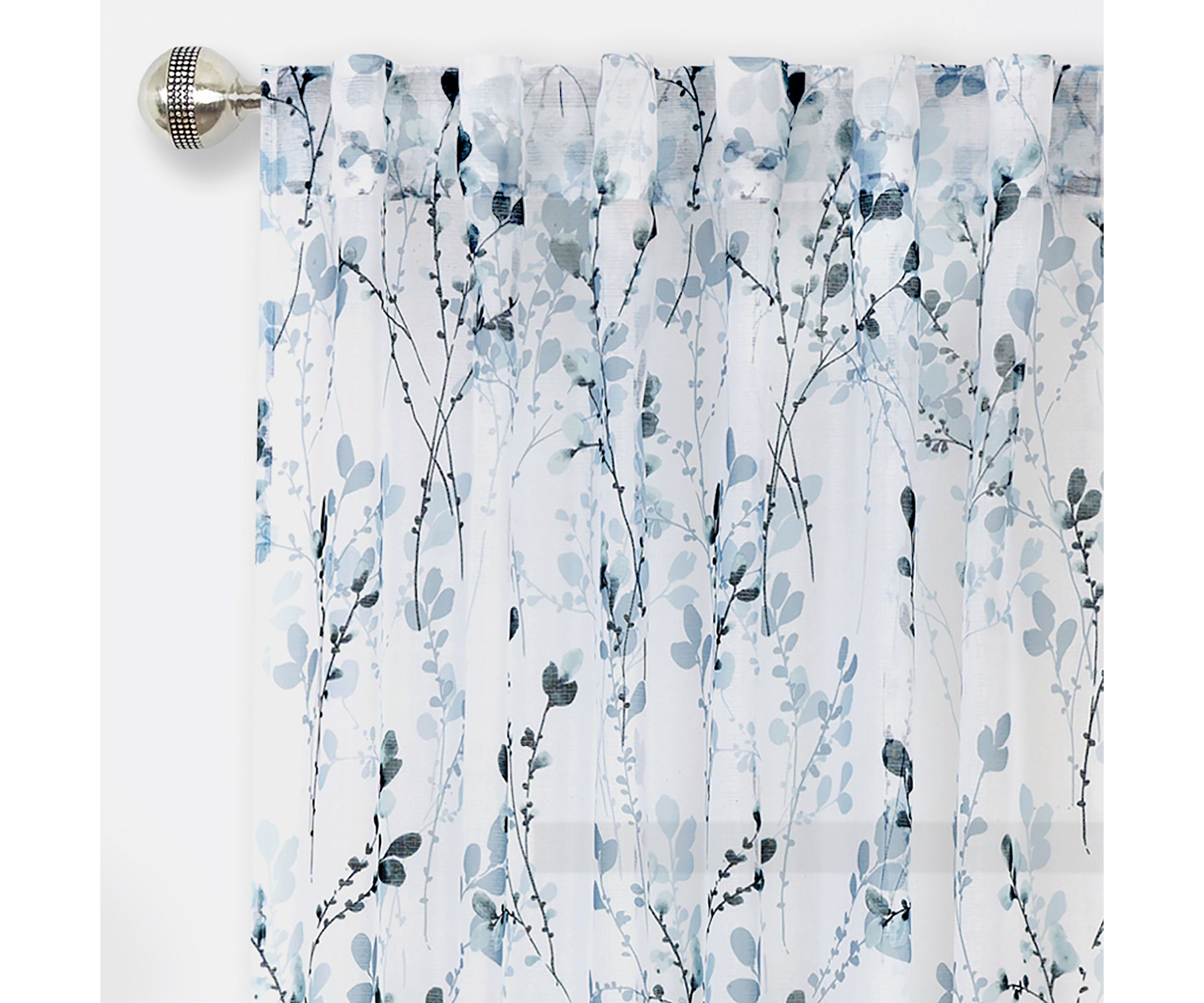 Misty Back Tab Window Curtain Panel