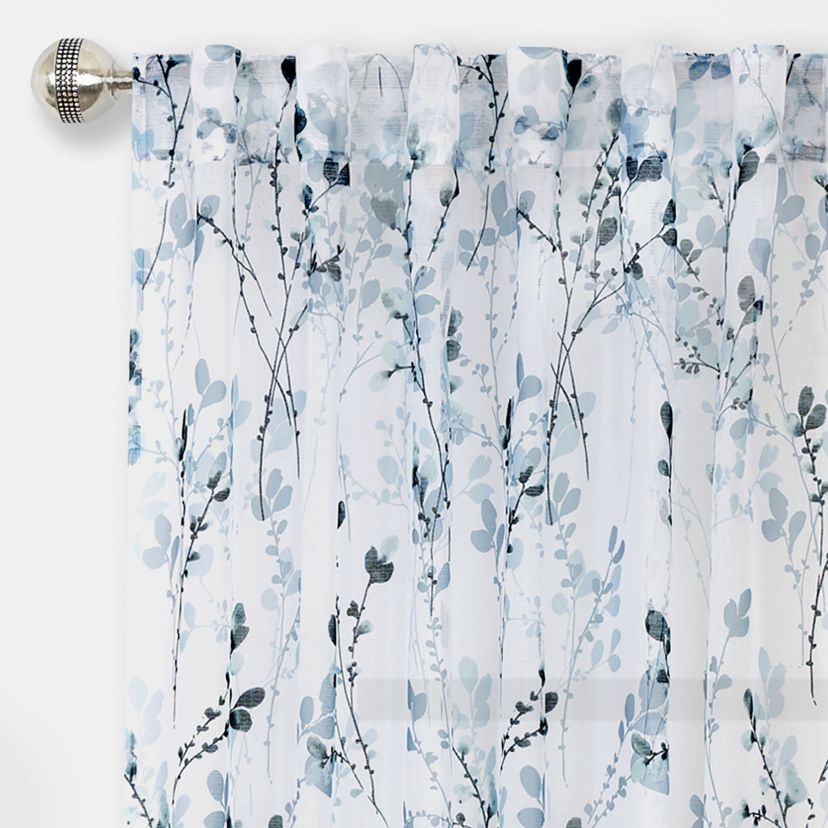 Misty Back Tab Window Curtain Panel