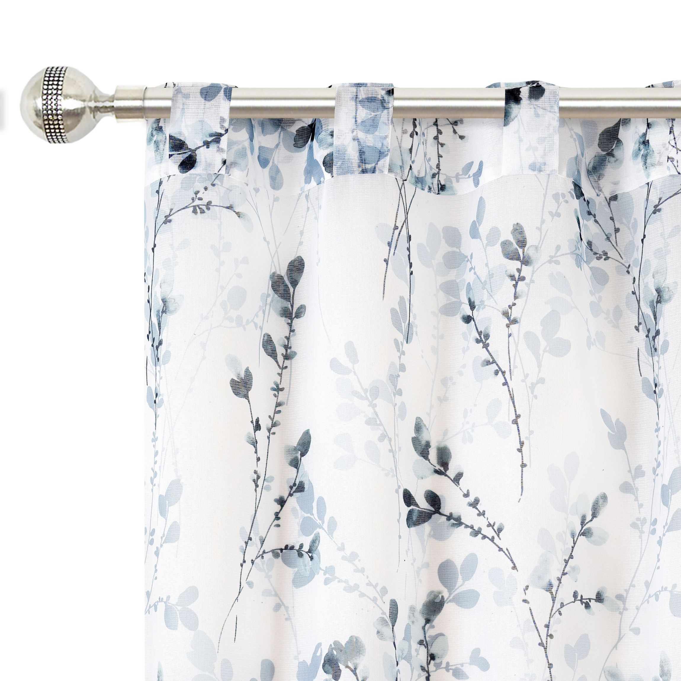 Misty Back Tab Window Curtain Panel