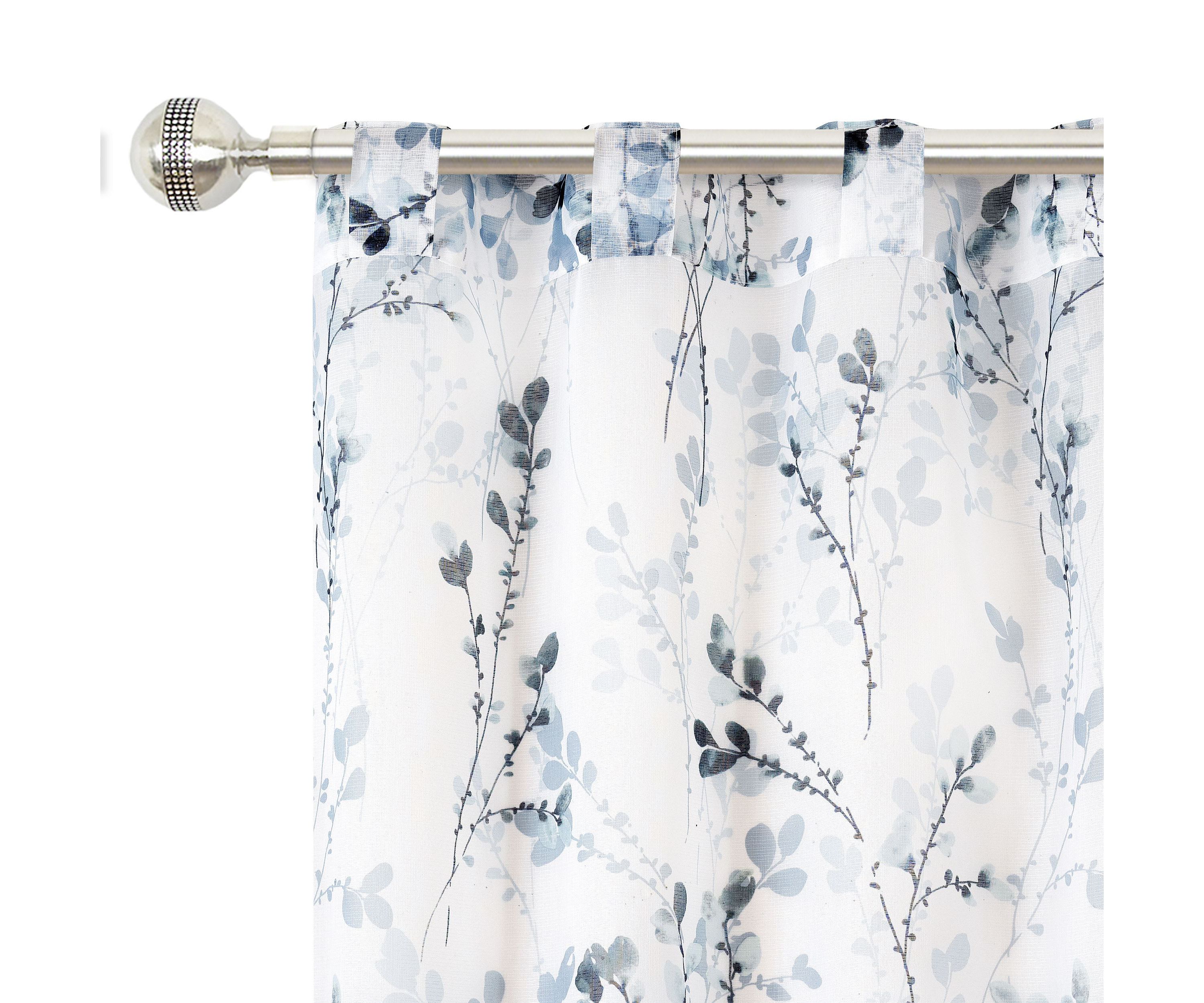 Misty Back Tab Window Curtain Panel