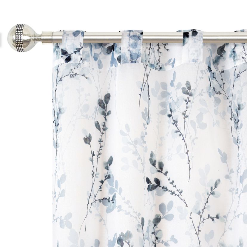 Misty Back Tab Window Curtain Panel