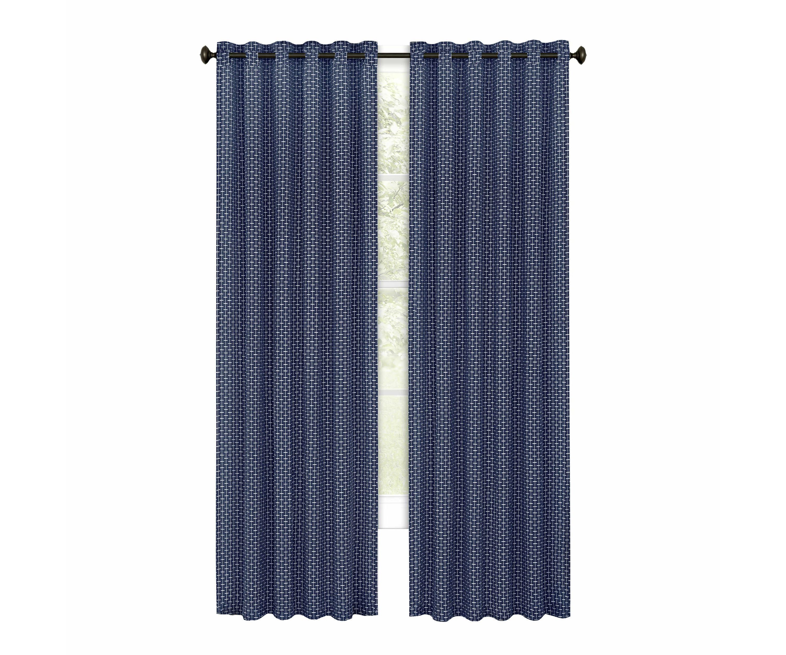 Bedford Front Tab Window Curtain Panel