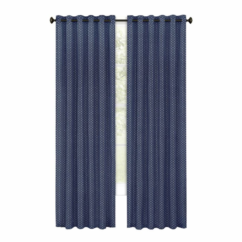 Bedford Front Tab Window Curtain Panel