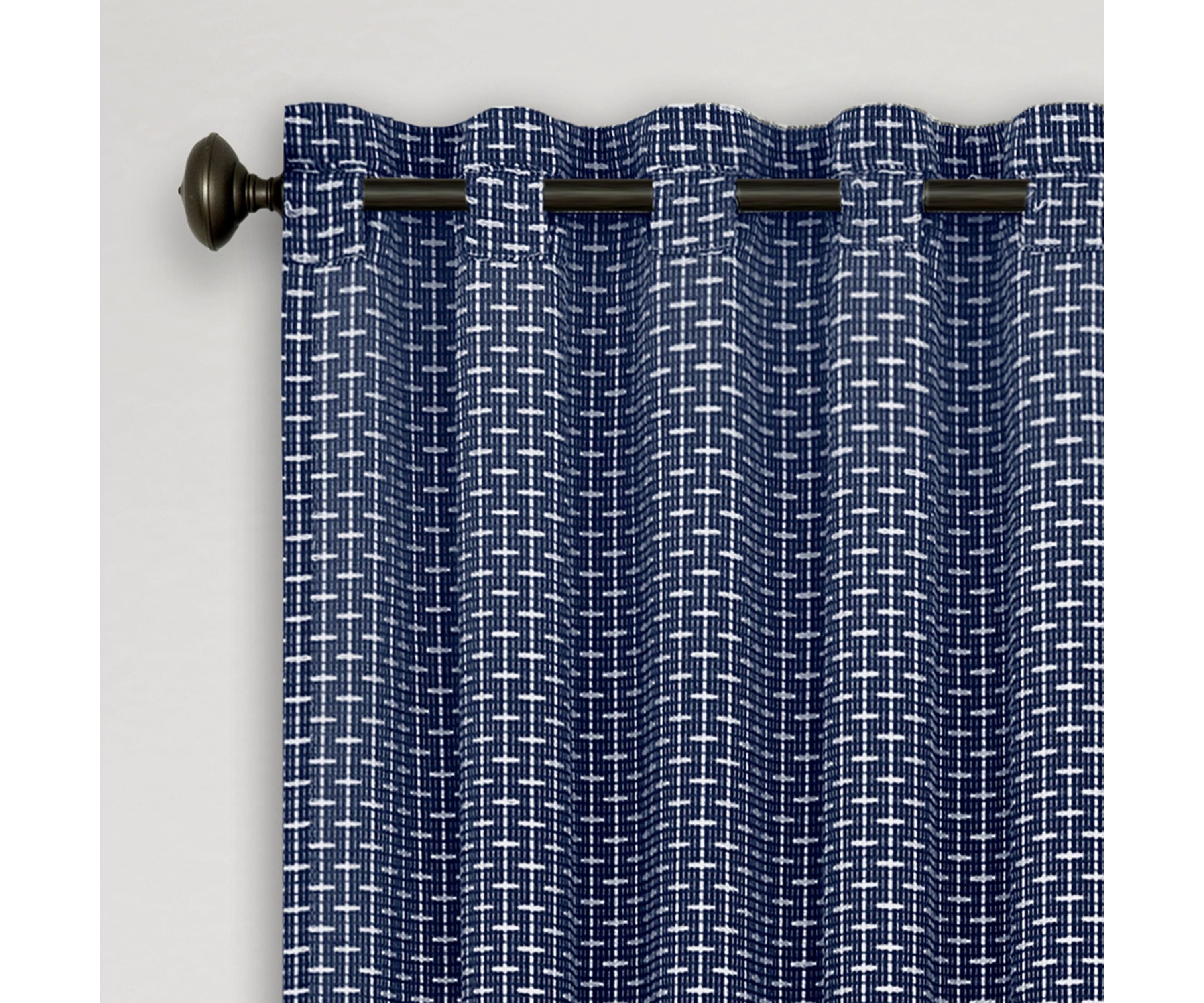 Bedford Front Tab Window Curtain Panel