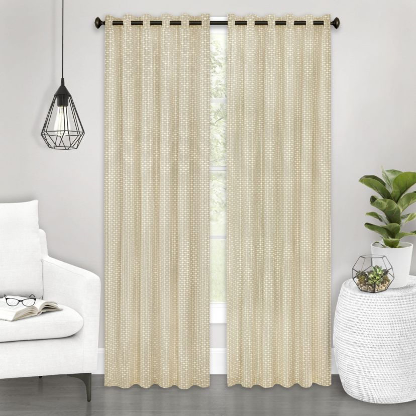 Bedford Front Tab Window Curtain Panel