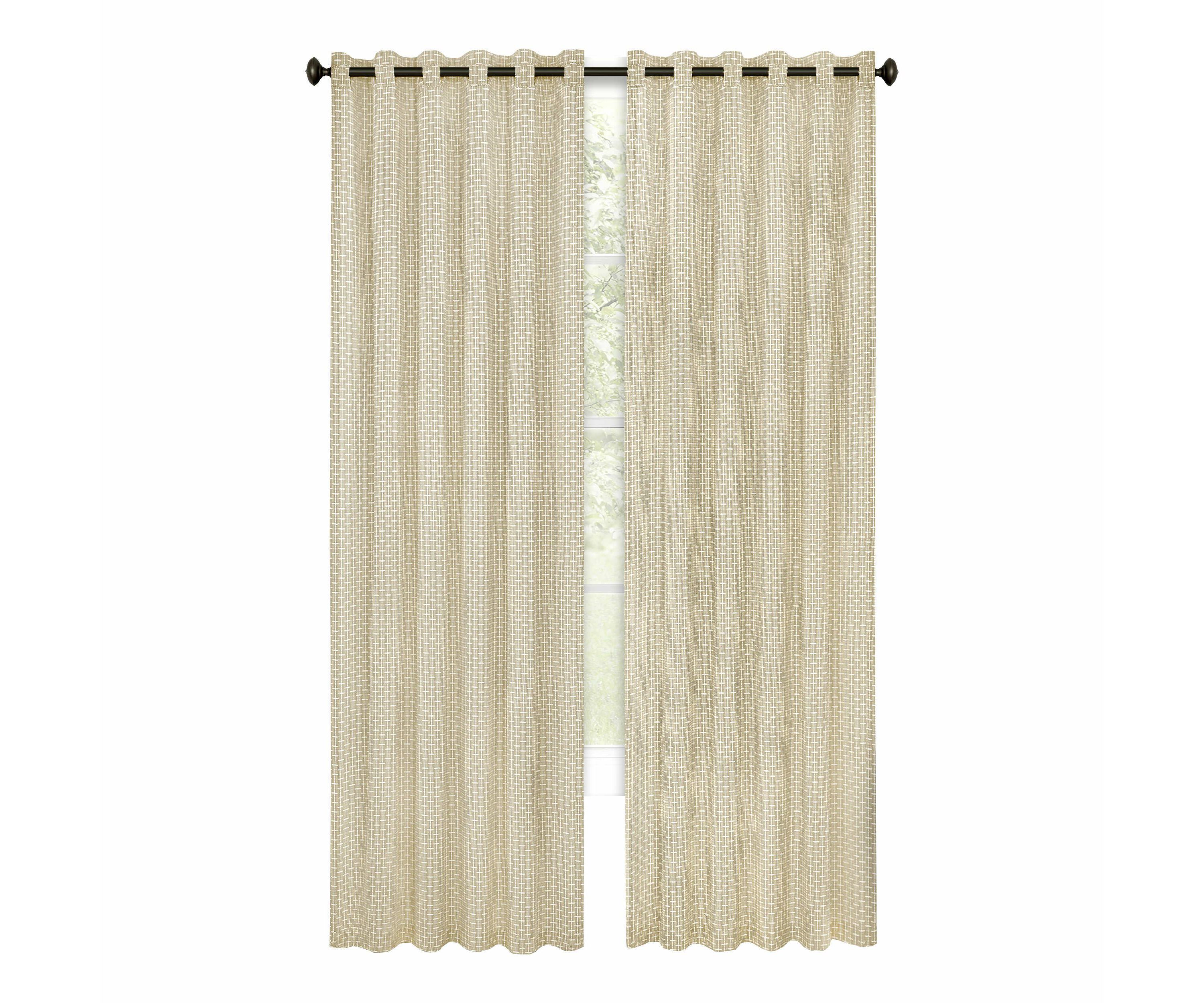 Bedford Front Tab Window Curtain Panel