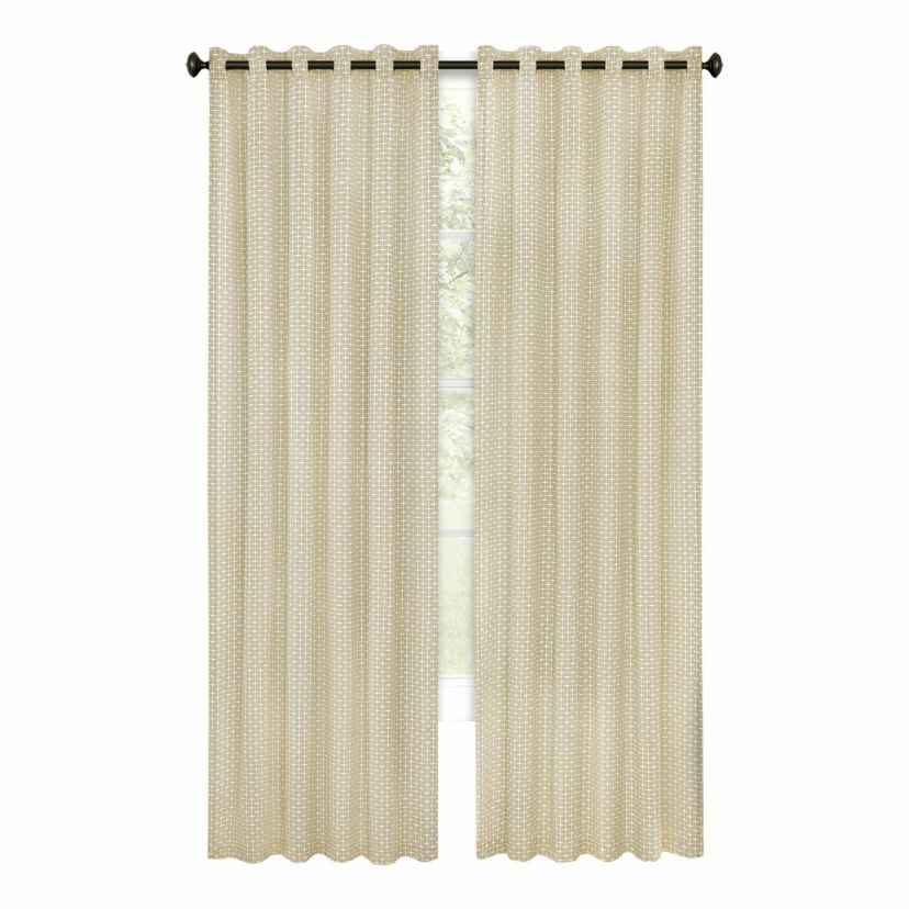 Bedford Front Tab Window Curtain Panel