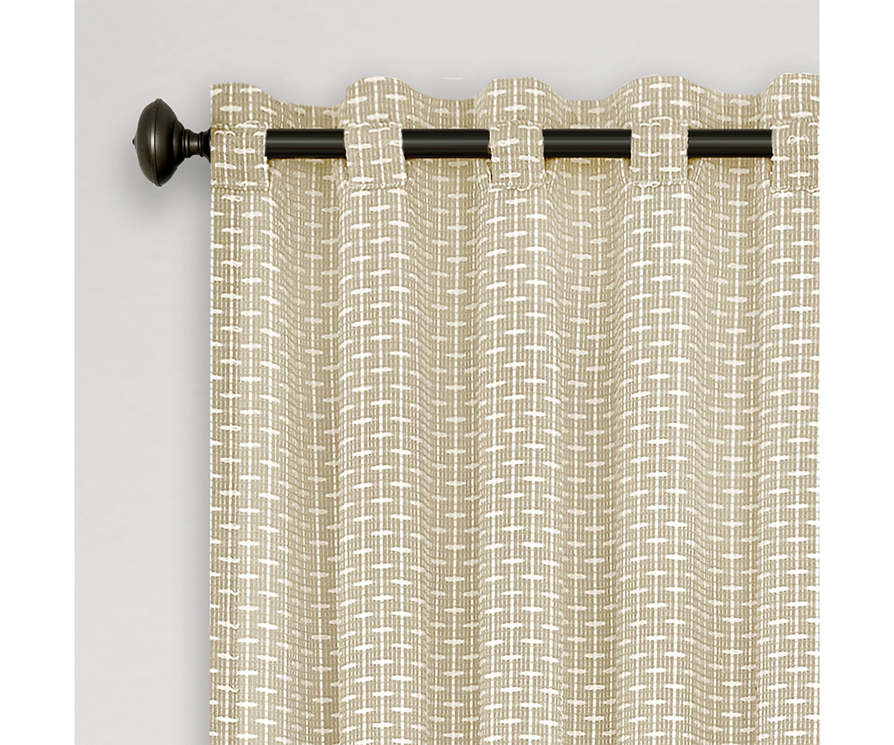 Bedford Front Tab Window Curtain Panel