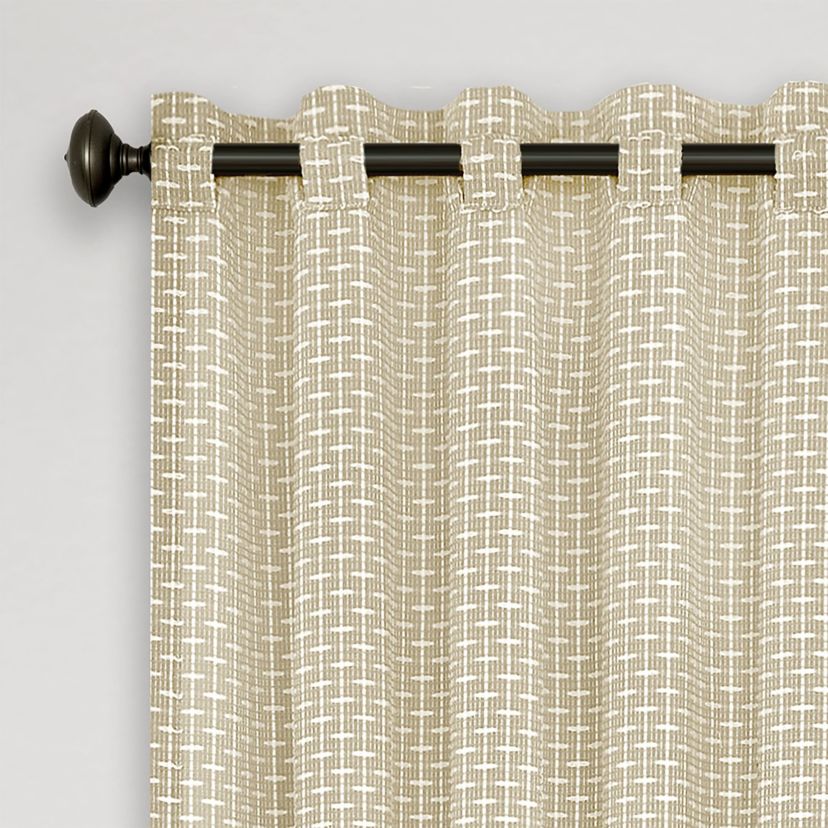 Bedford Front Tab Window Curtain Panel