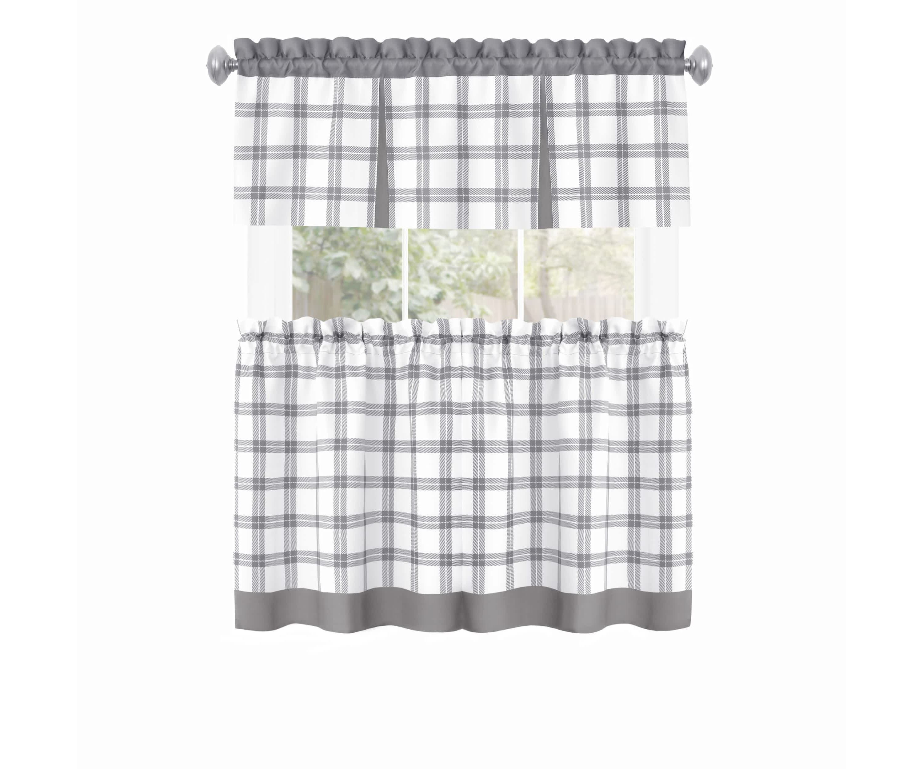 Tate Tier and Valance Window Curtain Set