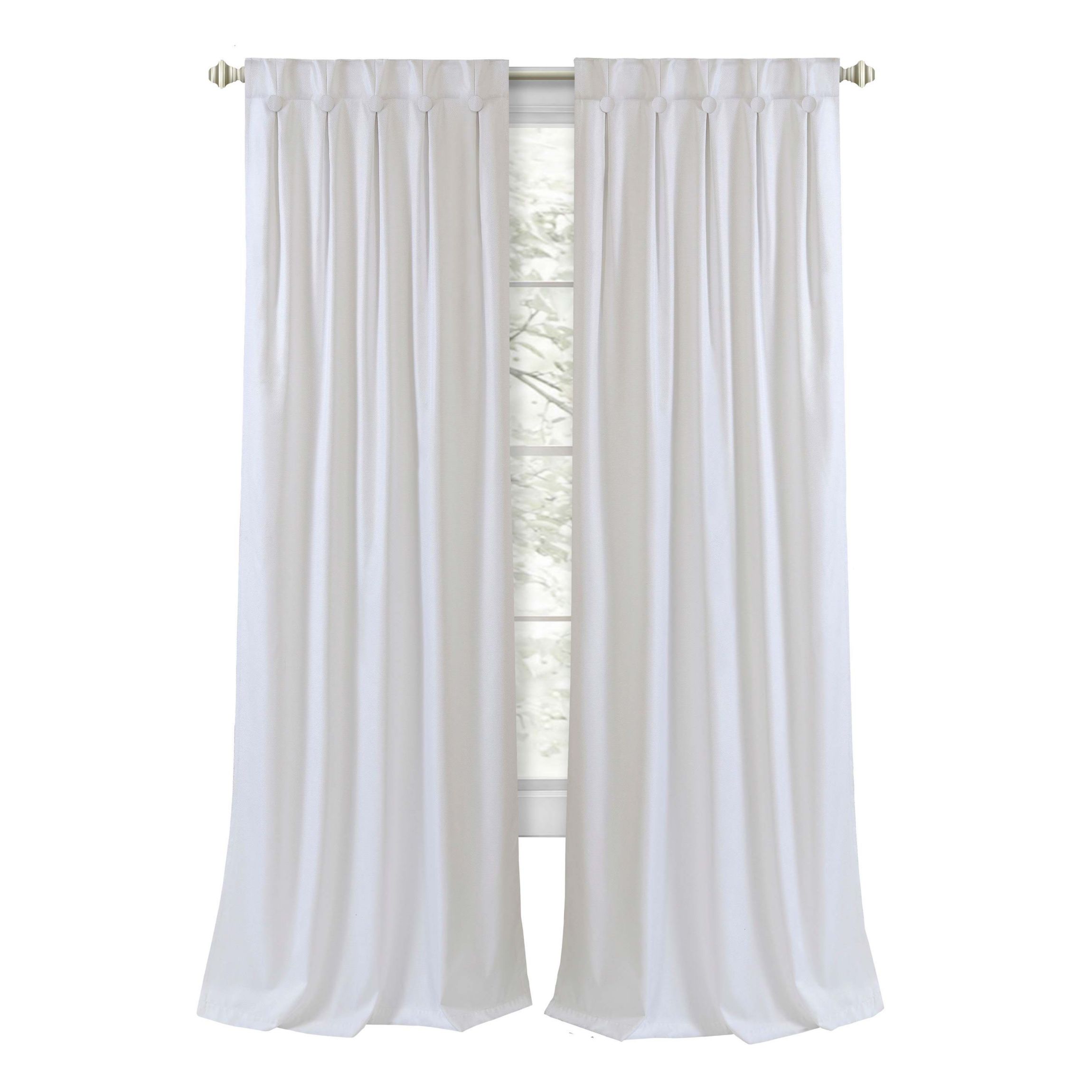 Grant Back Tab Button Pleated Blackout Panel  34x84