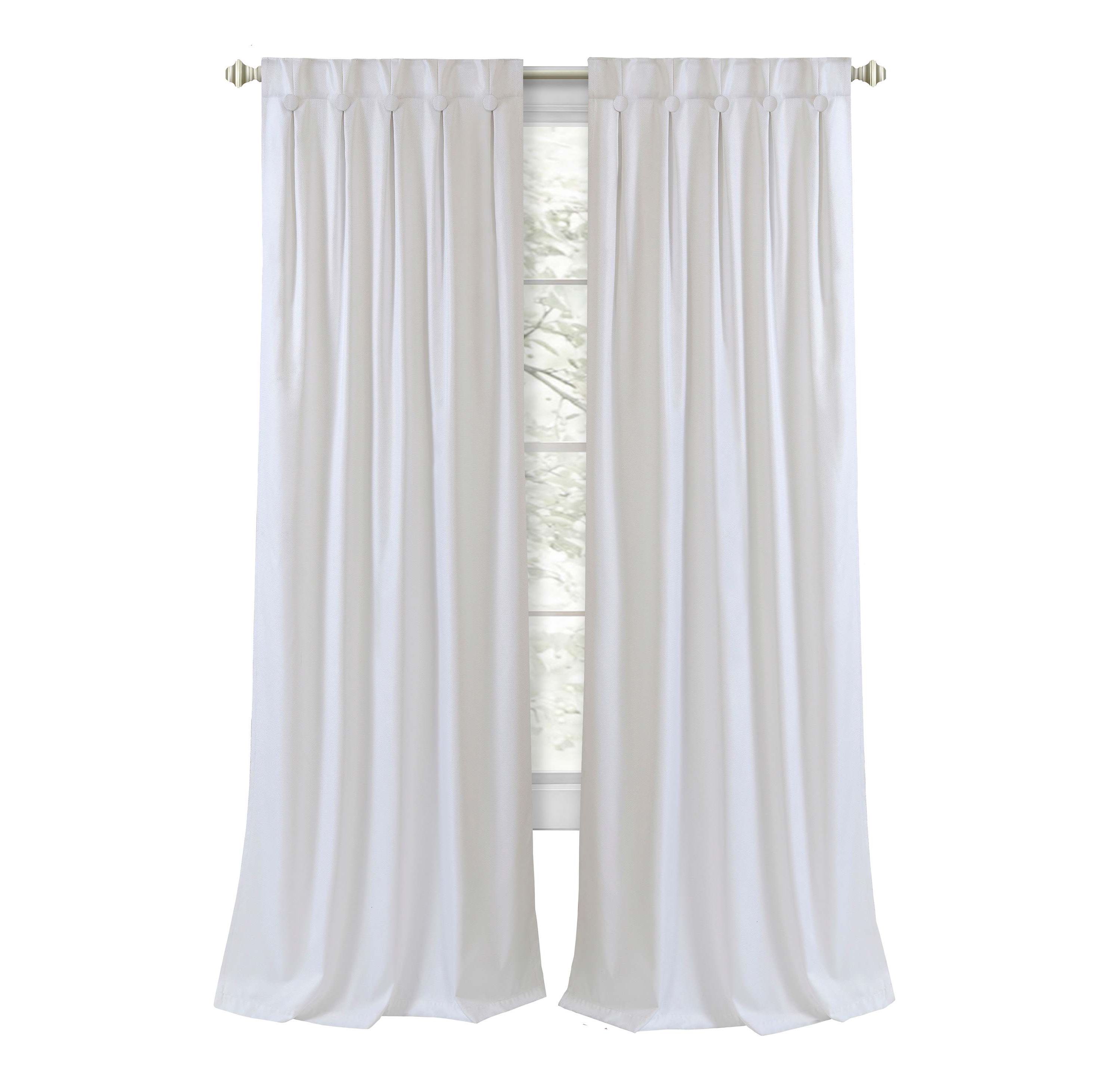 Grant Back Tab Button Pleated Blackout Panel  34x84