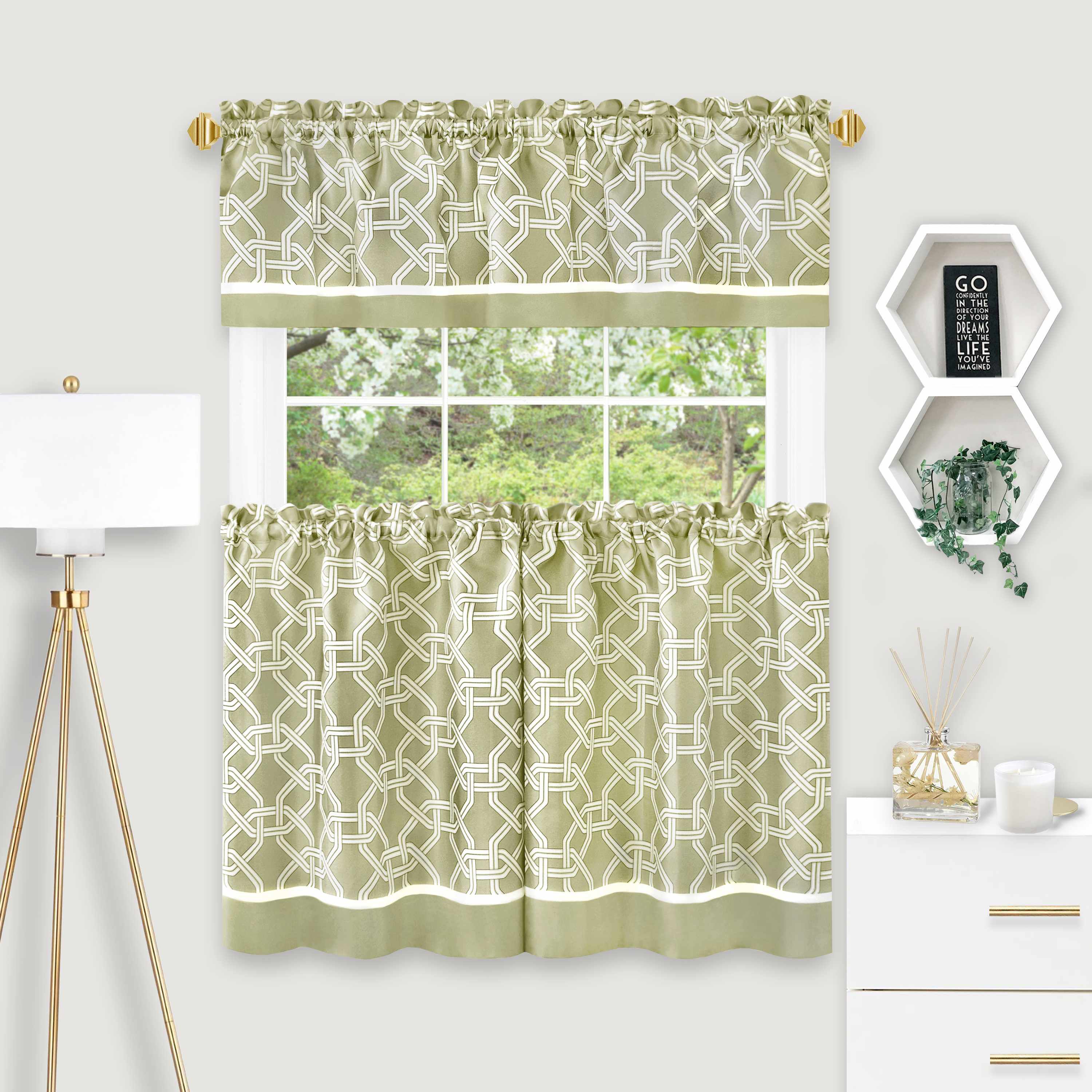 Arlington Curtain Tier and Valance Set